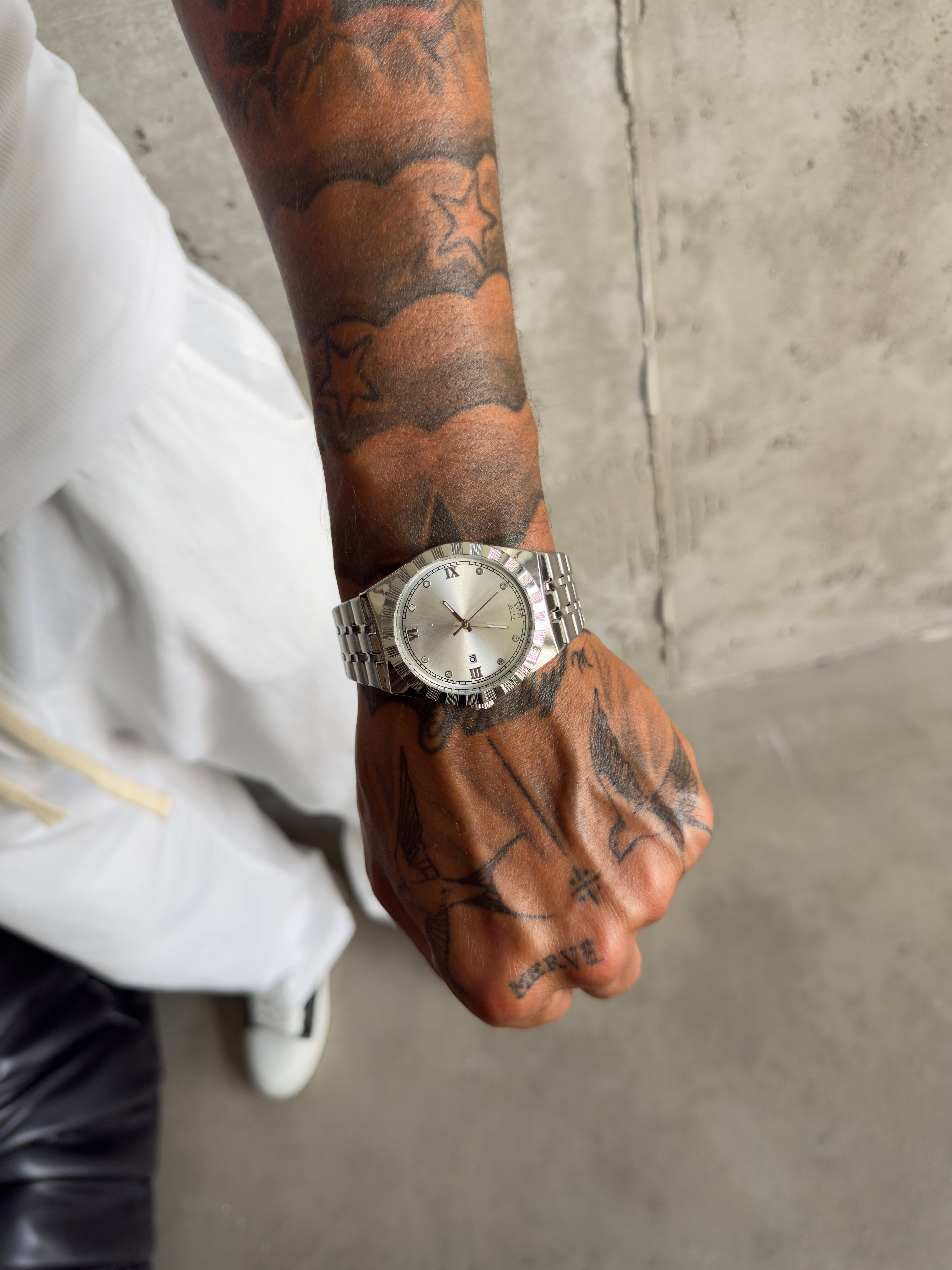 Auro Steel Watch Saat