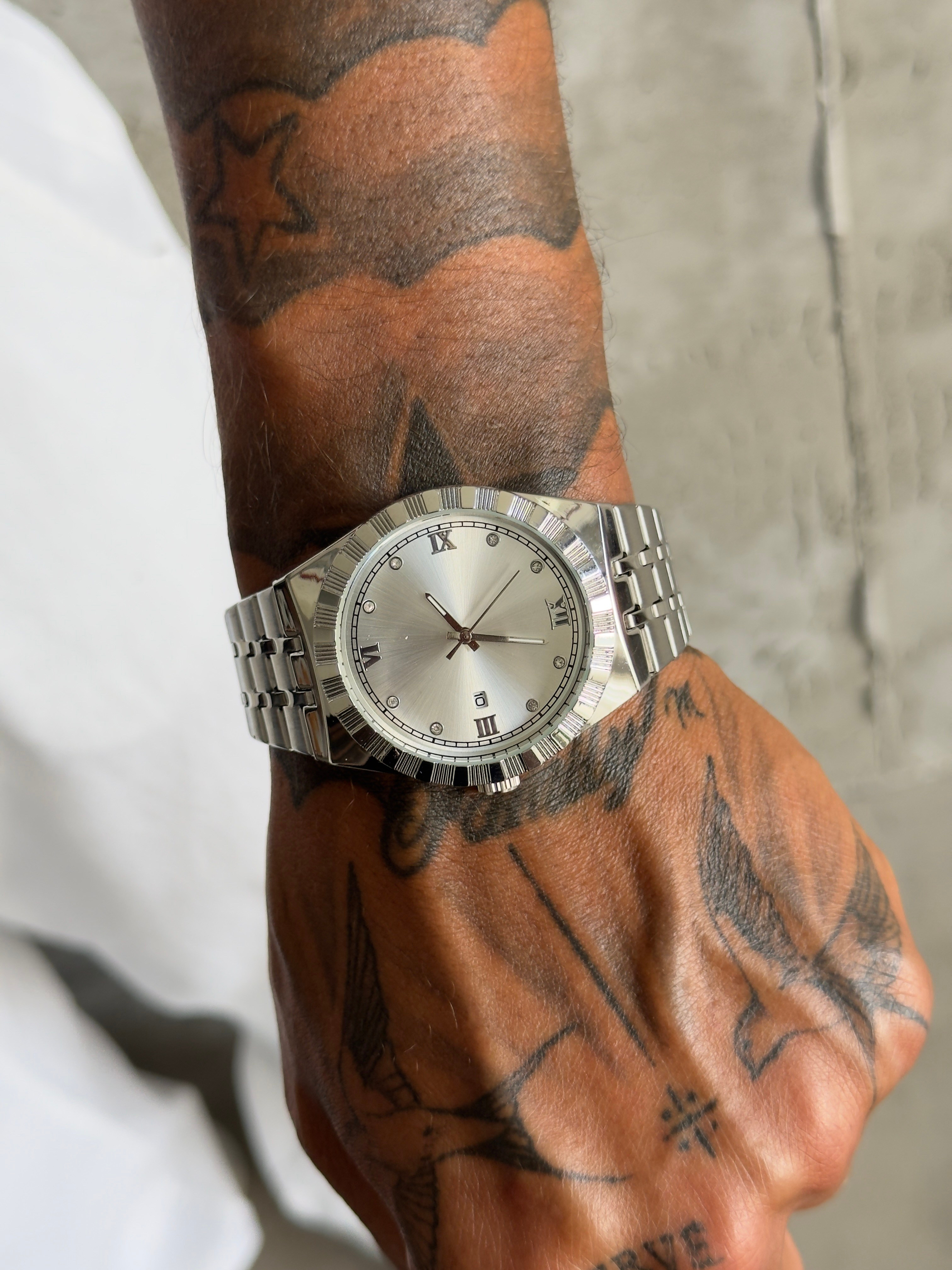 Auro Steel Watch Saat