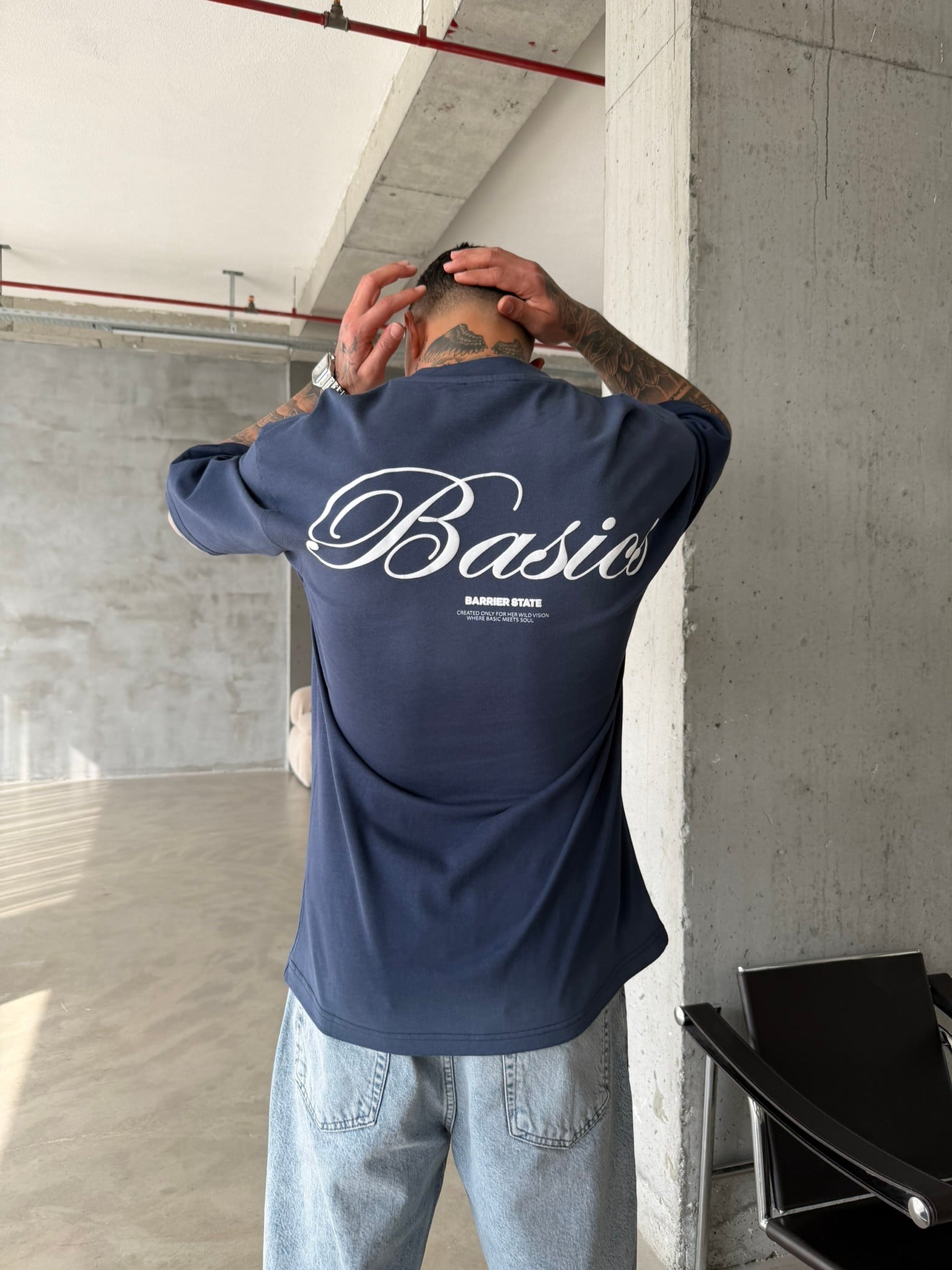 Barier Basic Speryli Premium T-Shirt - Lacivert