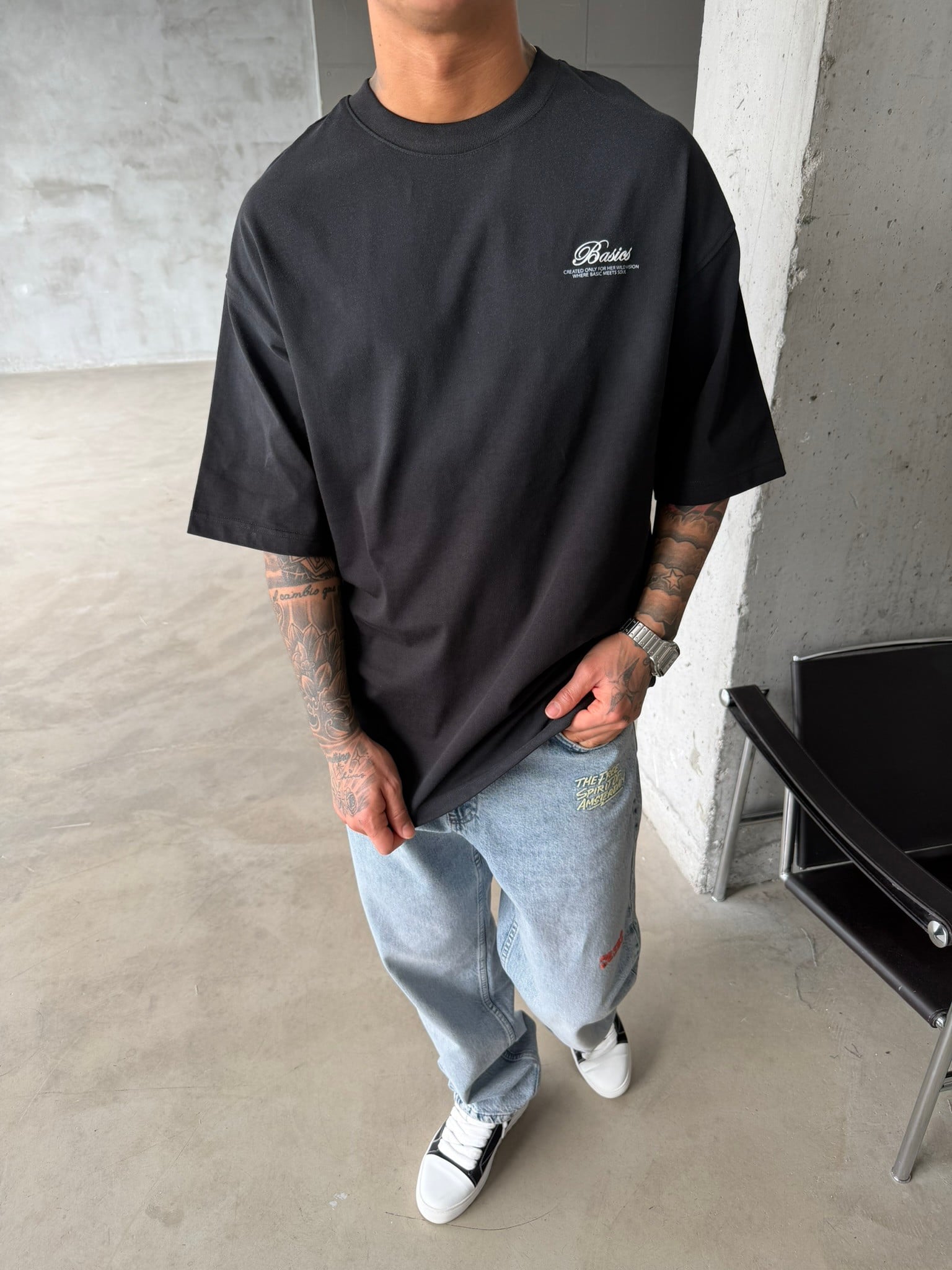 Barier Basic Speryli Premium T-Shirt - Siyah