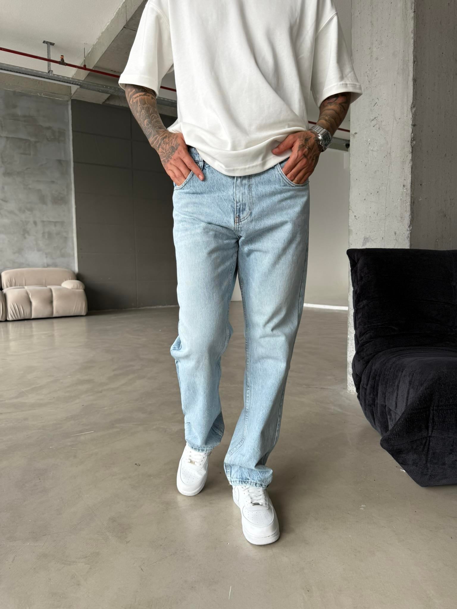 Basic Baggy Pantolon - Acık Mavi