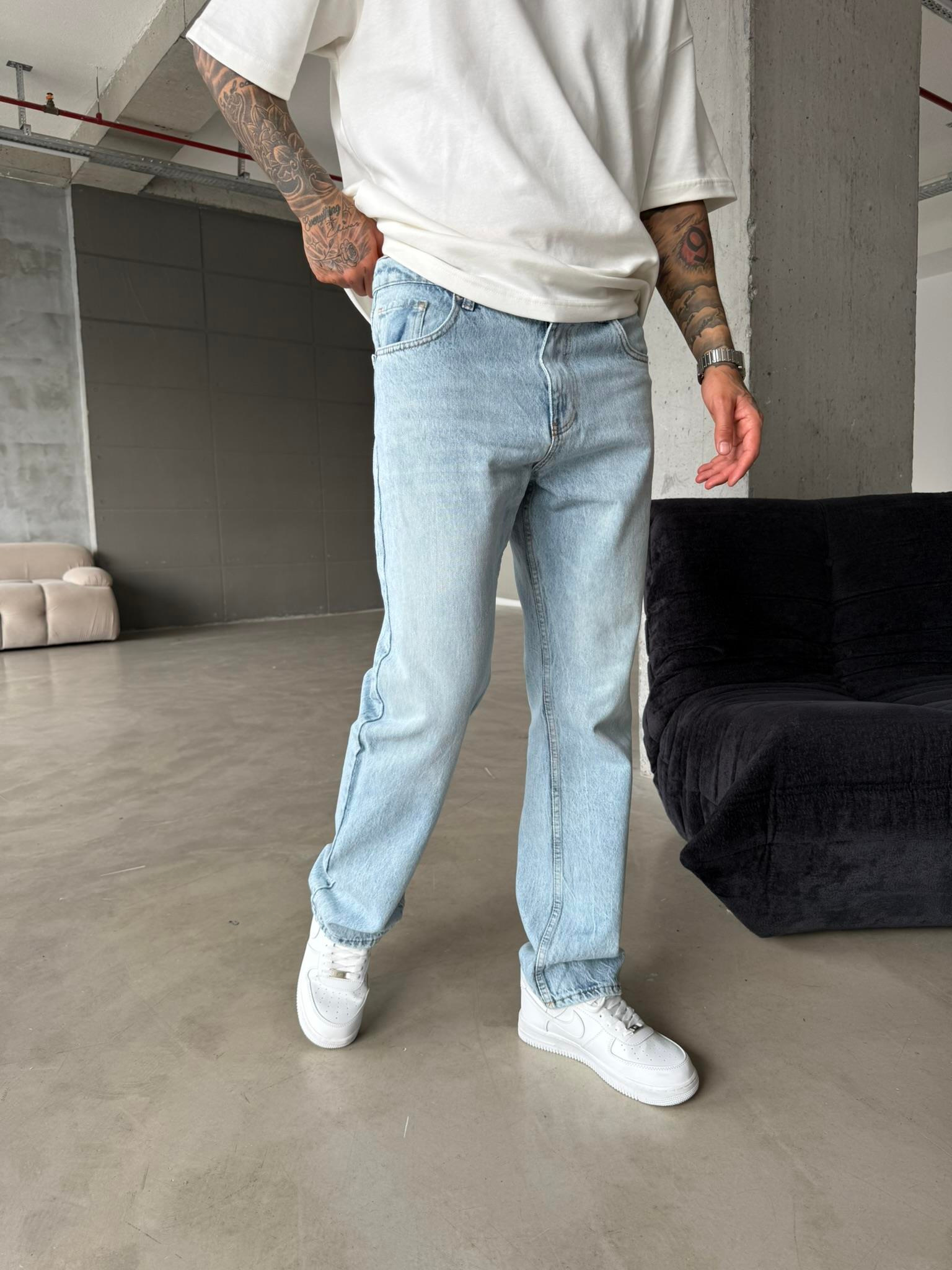 Basic Baggy Pantolon - Acık Mavi