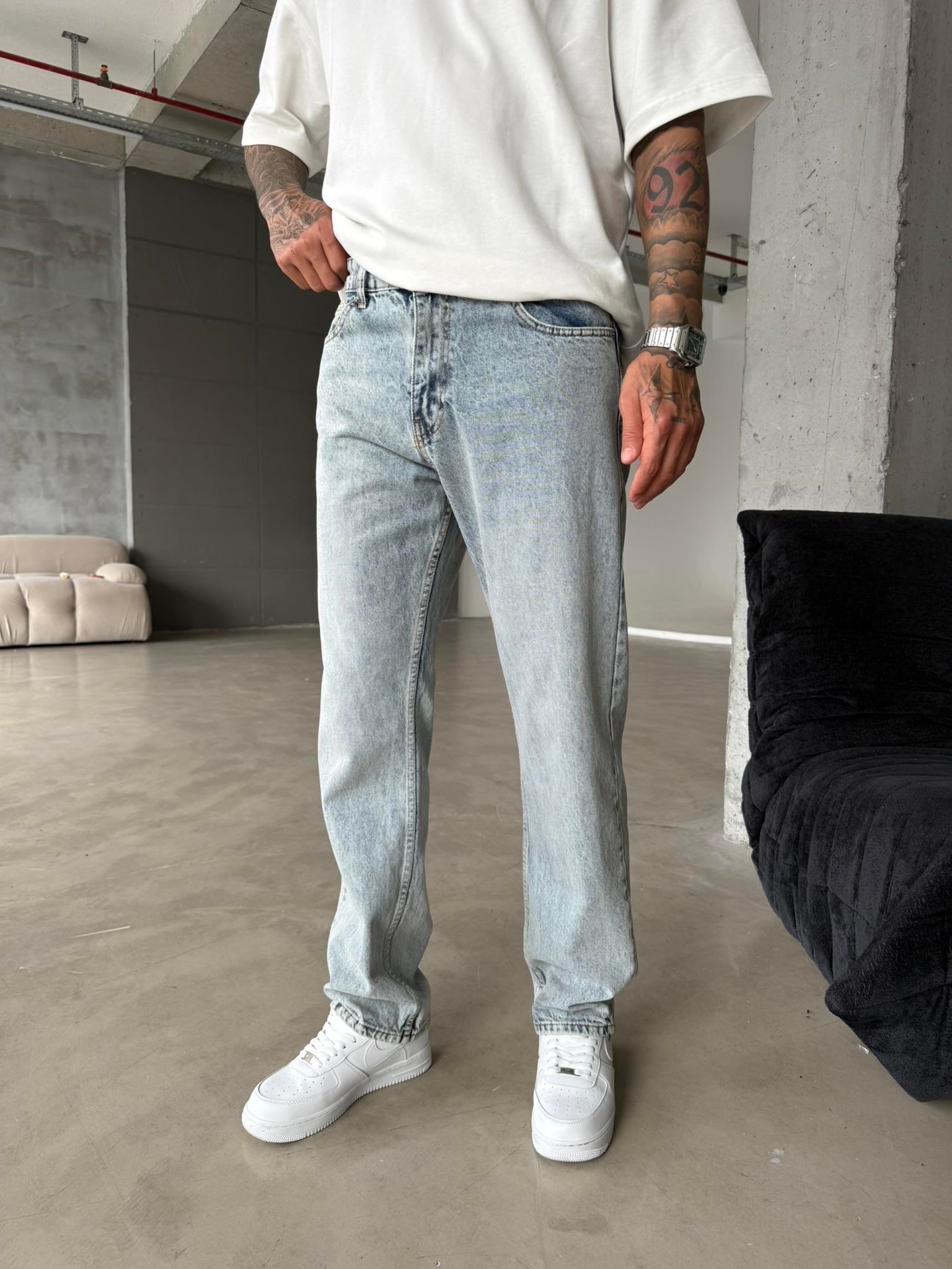 Basic Baggy Pantolon - Koyu İndigo