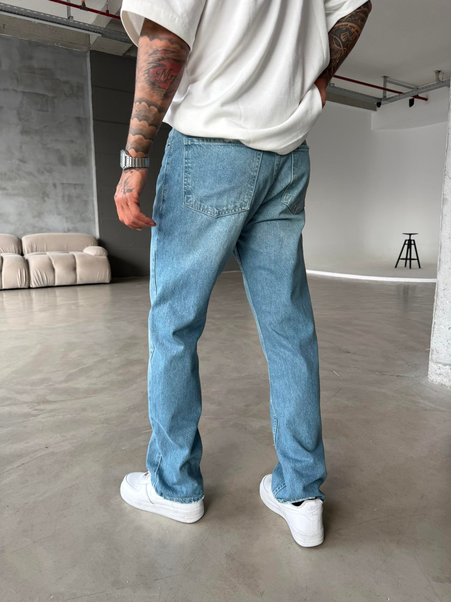 Basic Baggy Pantolon - Koyu Mavi