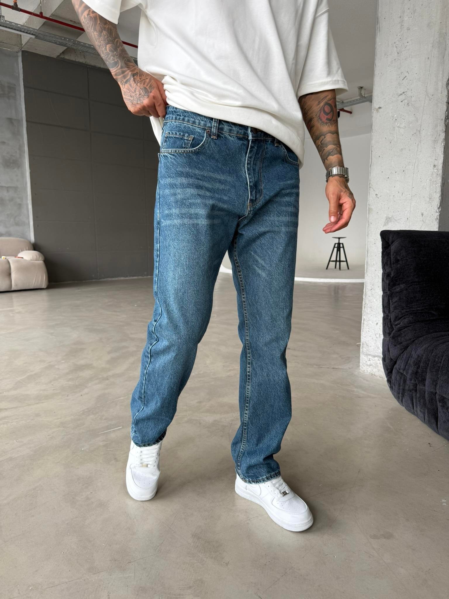 Basic Baggy Pantolon - Lacivert