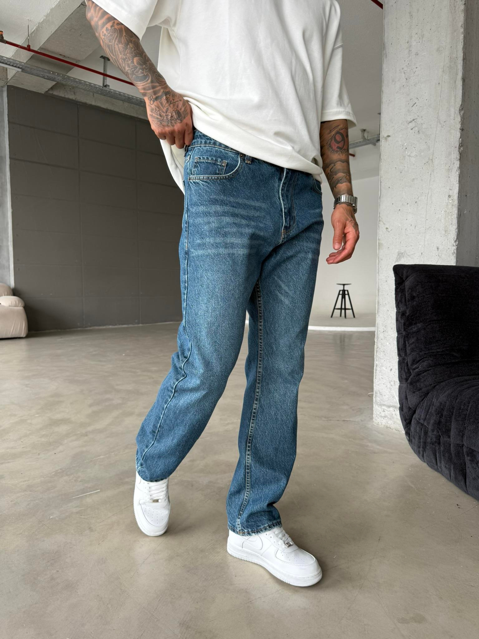 Basic Baggy Pantolon - Lacivert