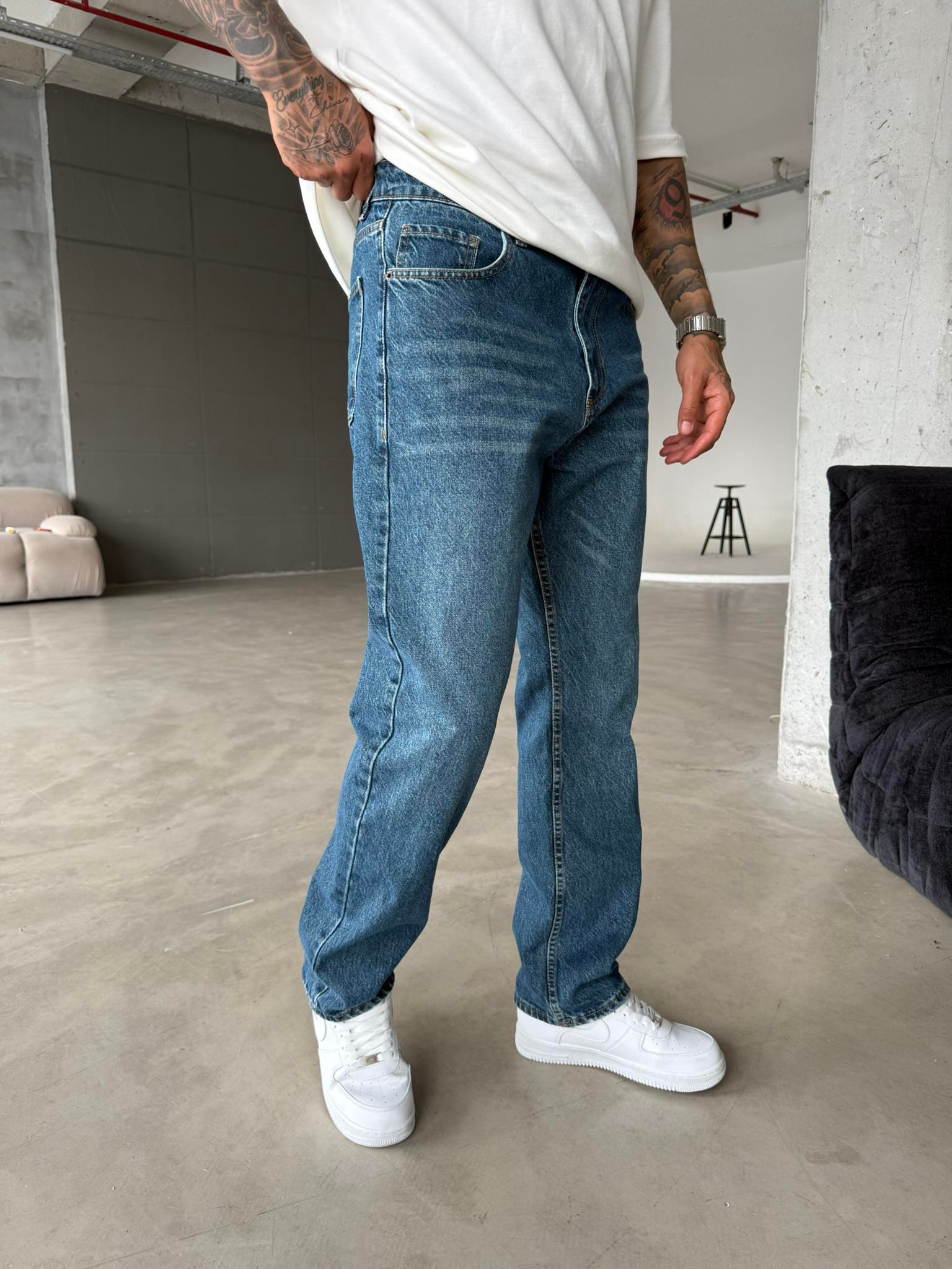 Basic Baggy Pantolon - Lacivert