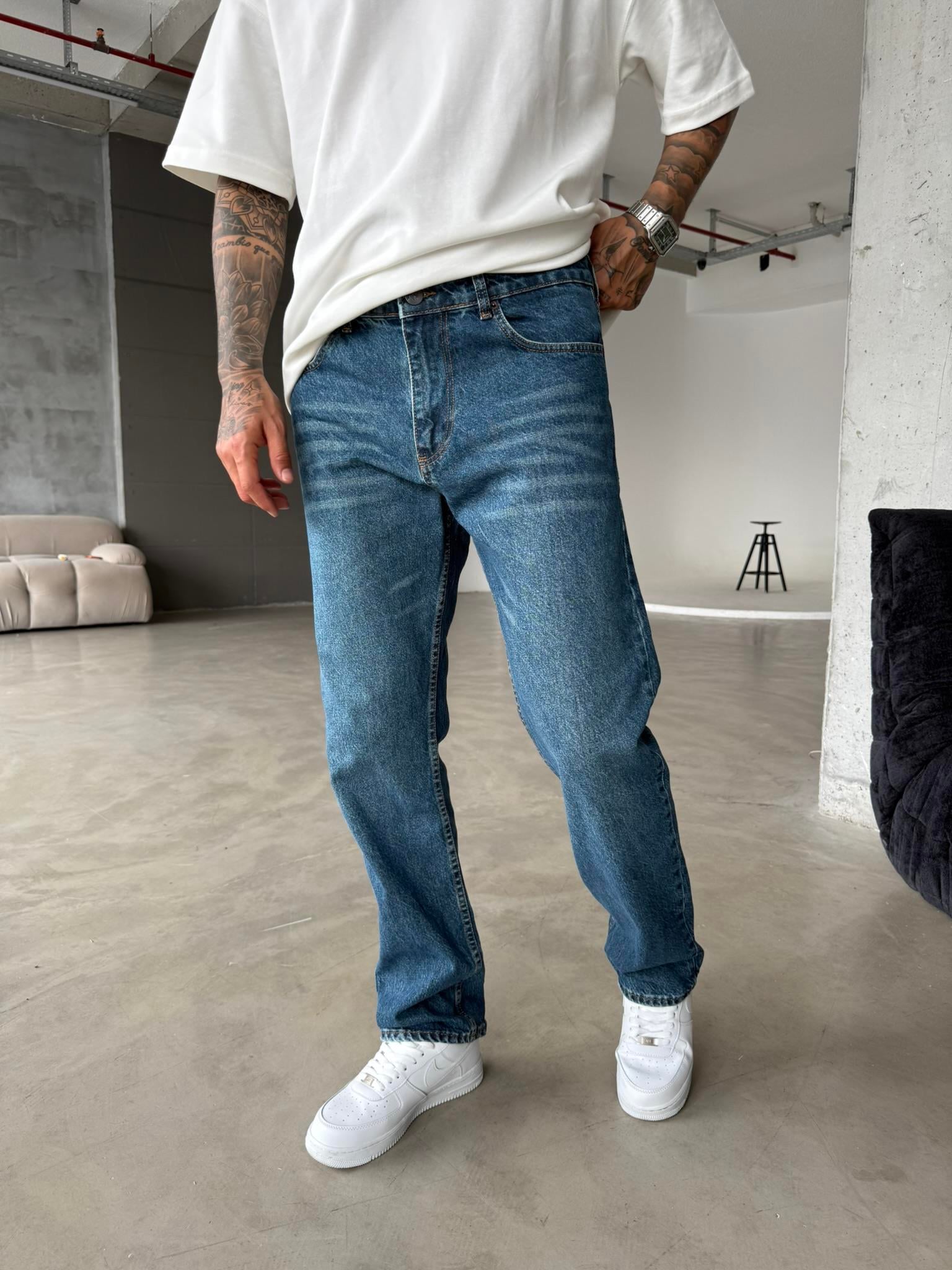 Basic Baggy Pantolon - Lacivert