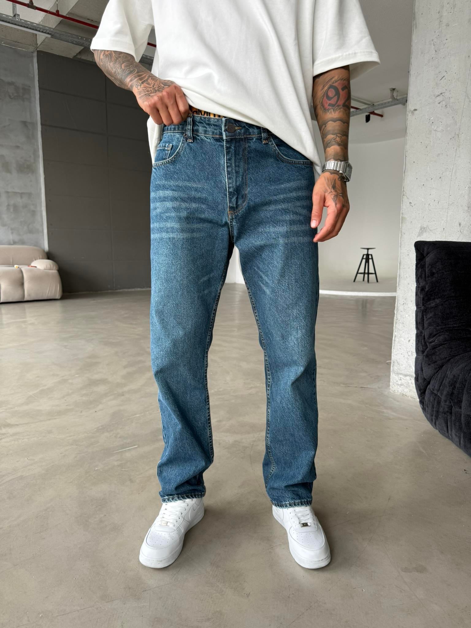 Basic Baggy Pantolon - Lacivert