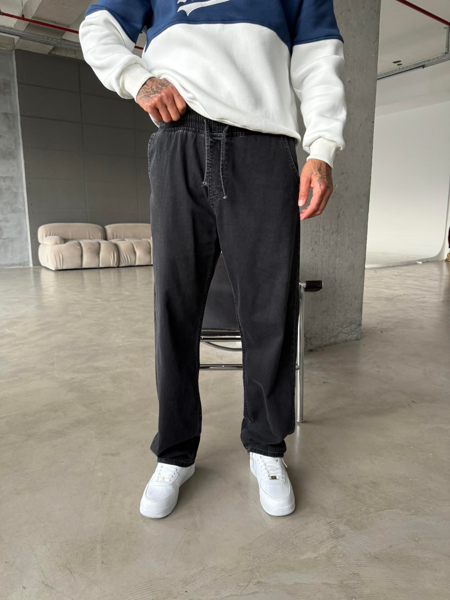 Basic Baggy Pantolon - Siyah