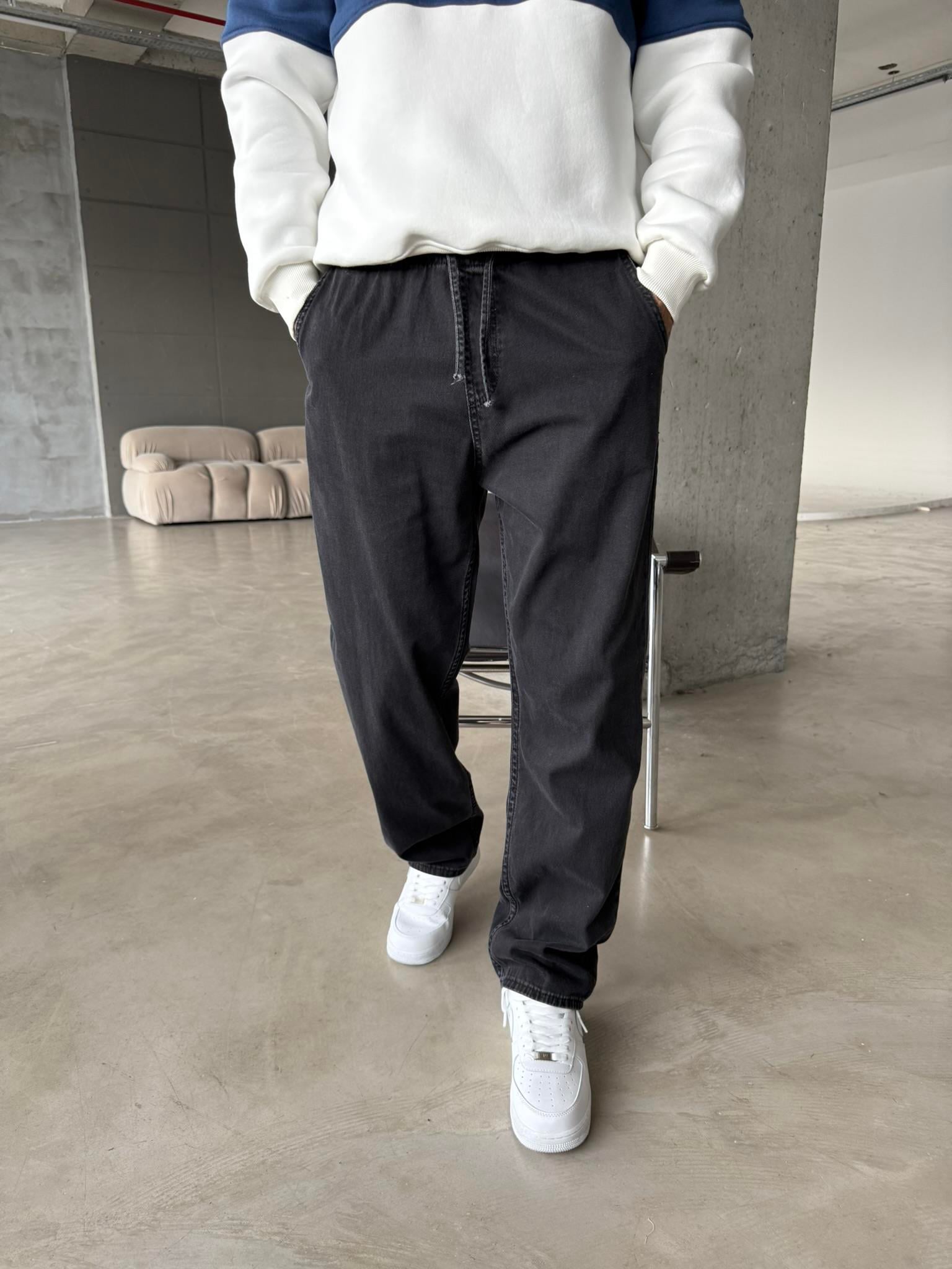 Basic Baggy Pantolon - Siyah