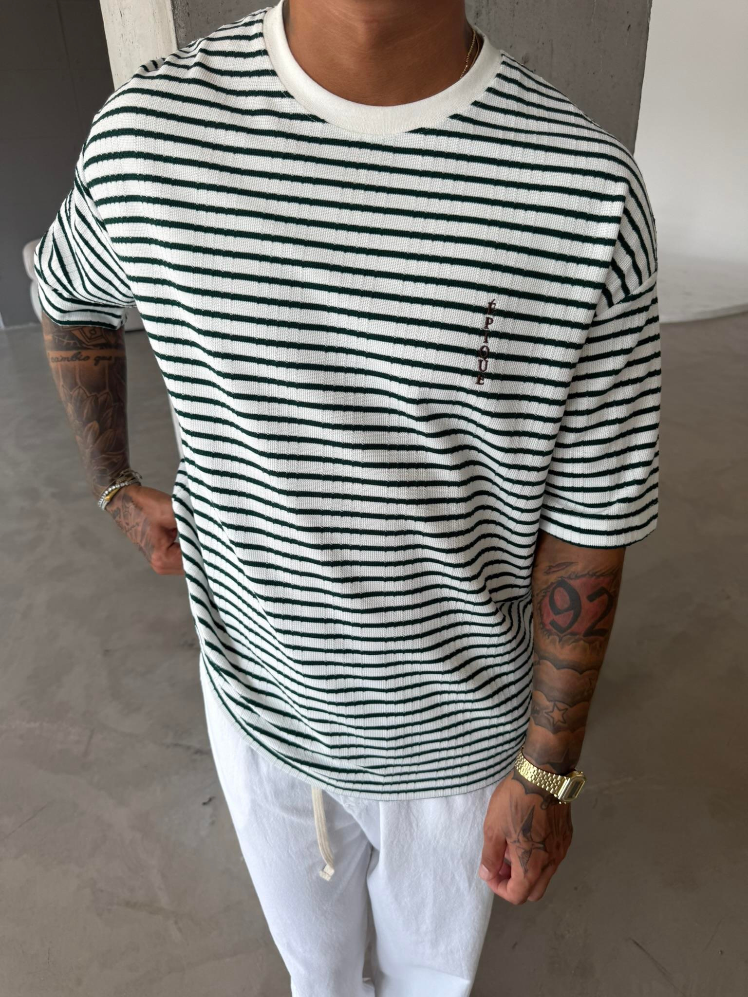 Basic Epıoue Nakışlı T-Shirt - Yeşil