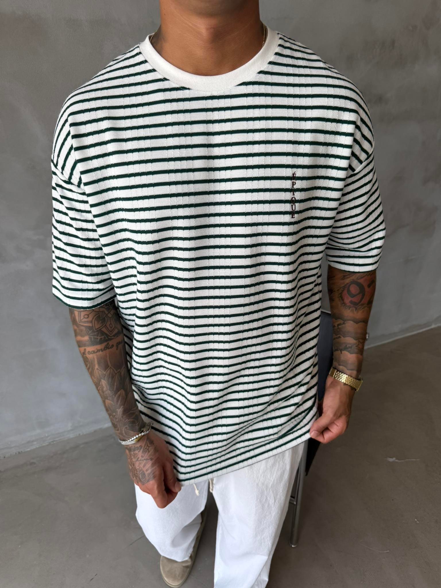 Basic Epıoue Nakışlı T-Shirt - Yeşil