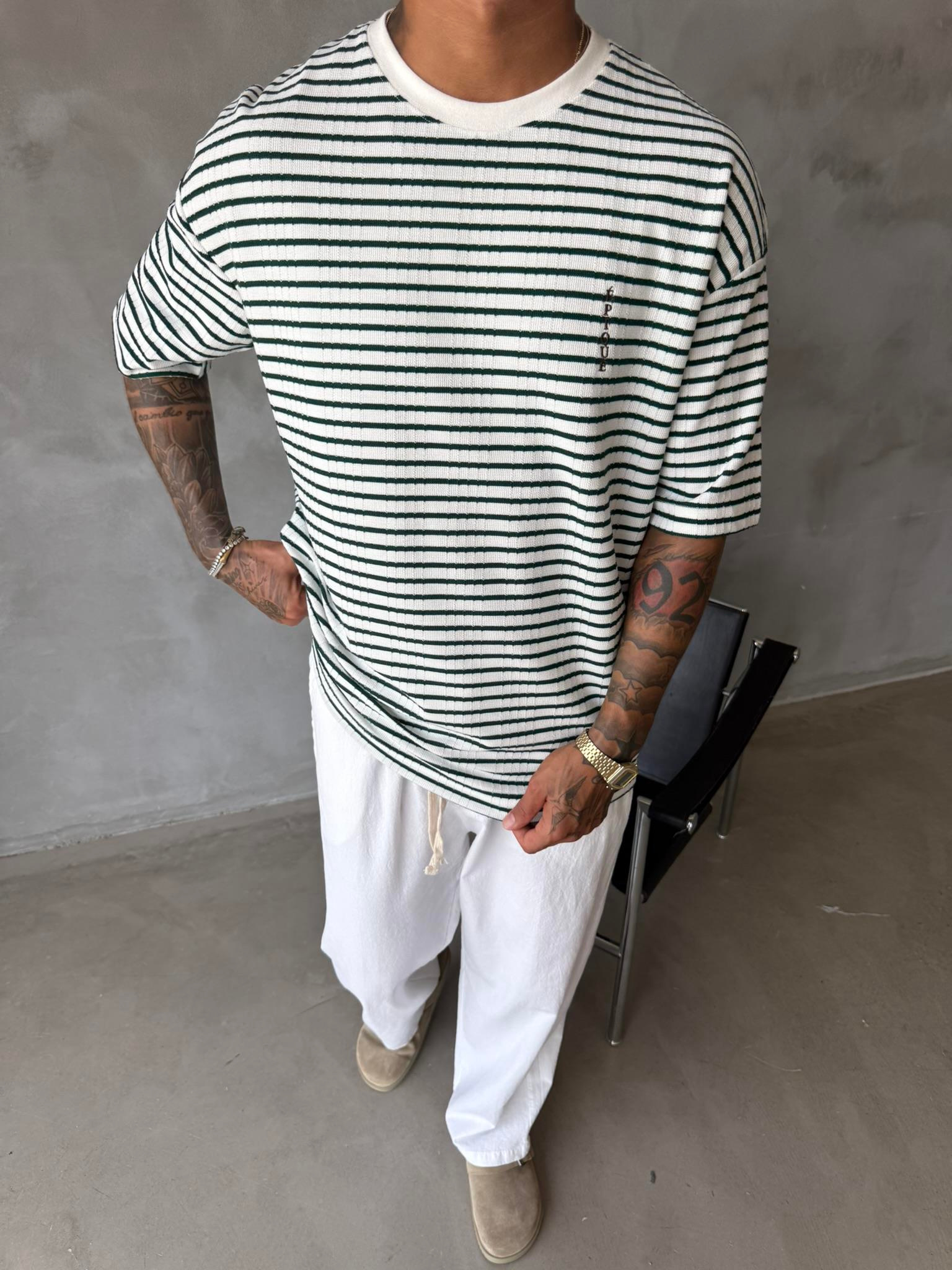 Basic Epıoue Nakışlı T-Shirt - Yeşil