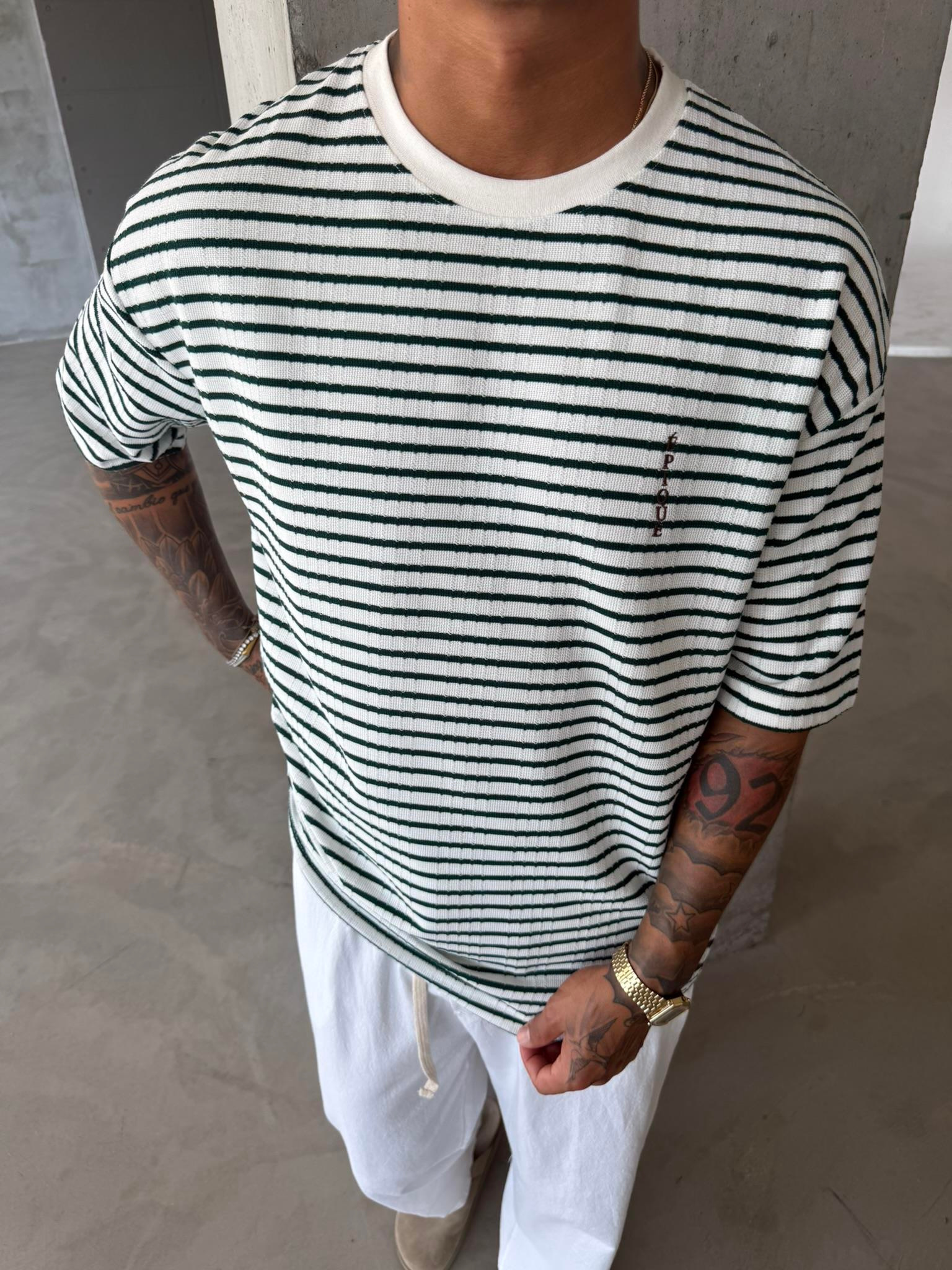 Basic Epıoue Nakışlı T-Shirt - Yeşil