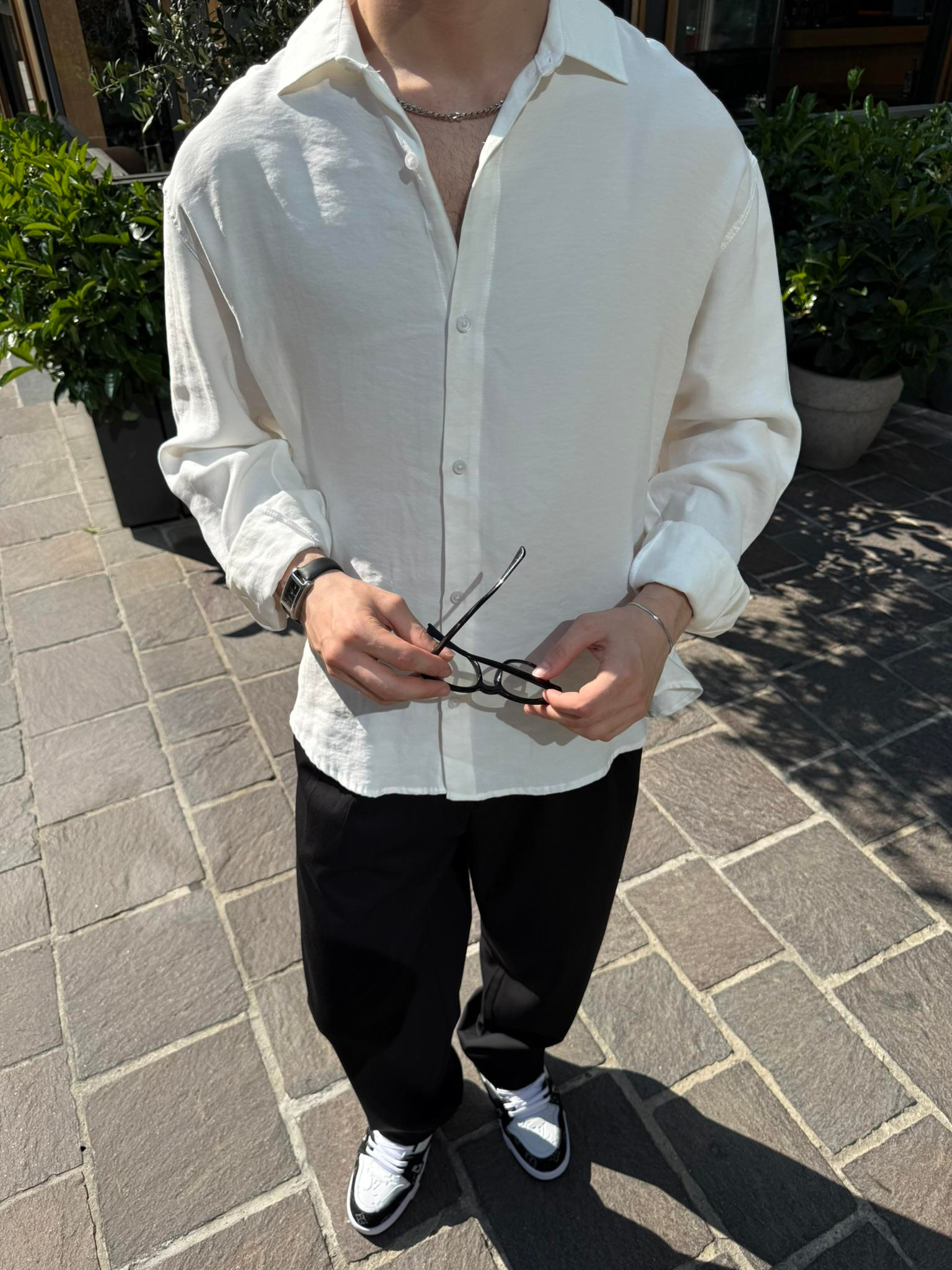 Basic Modal Kumaş Gömlek  - Bej