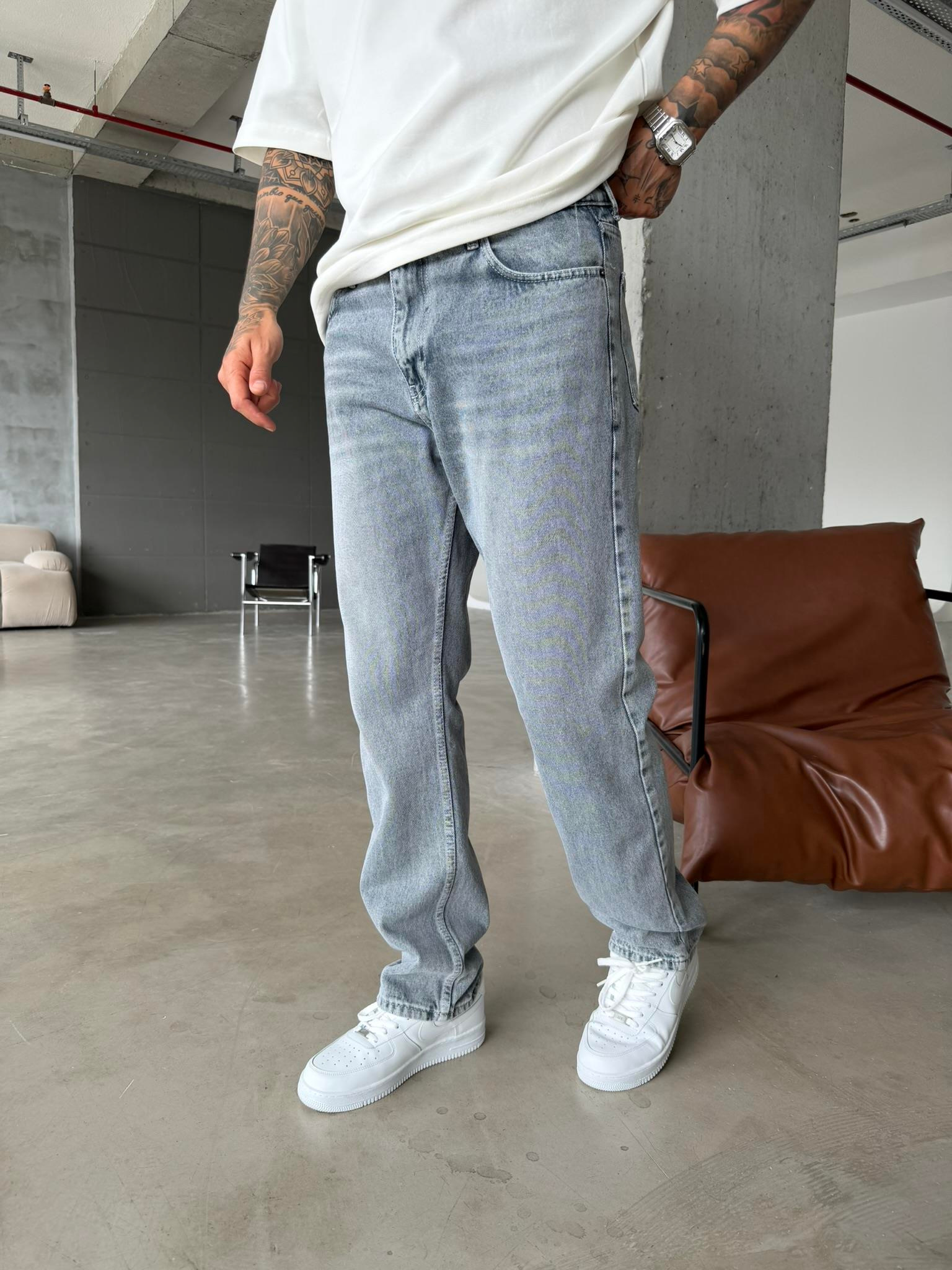 Basic Premium Baggy Pantolon - Gri