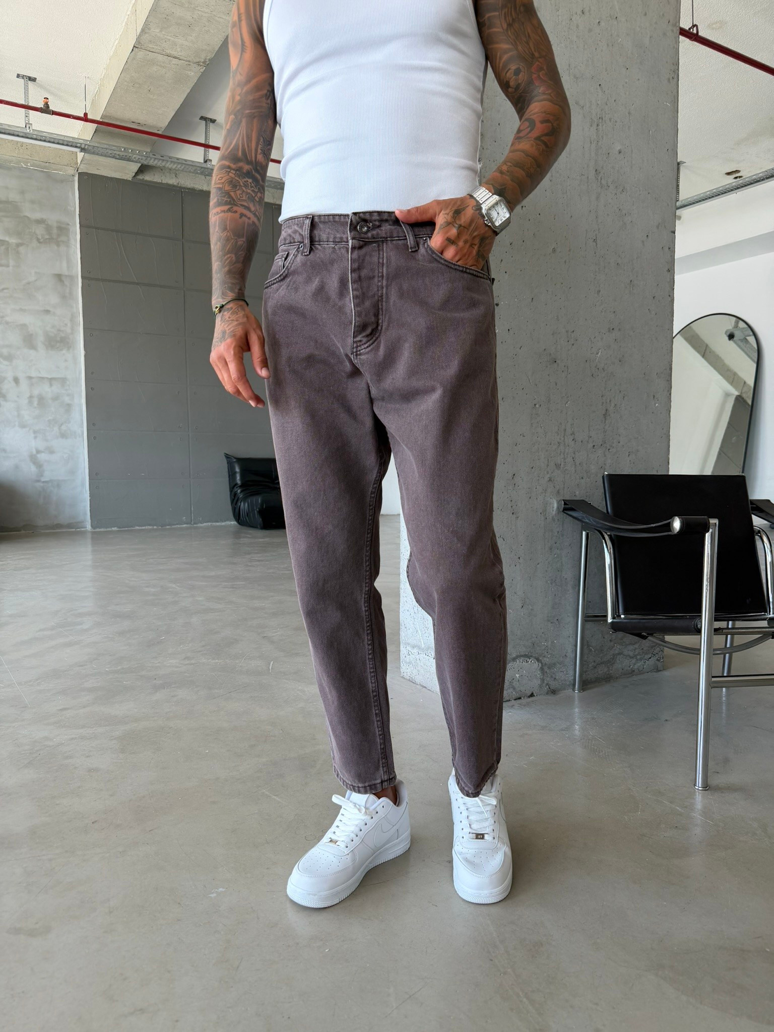 Basic Premium Boyfriend Pantolon
