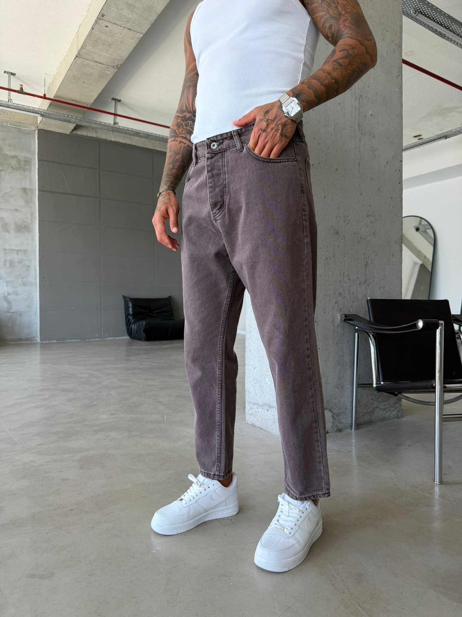 Basic Premium Boyfriend Pantolon