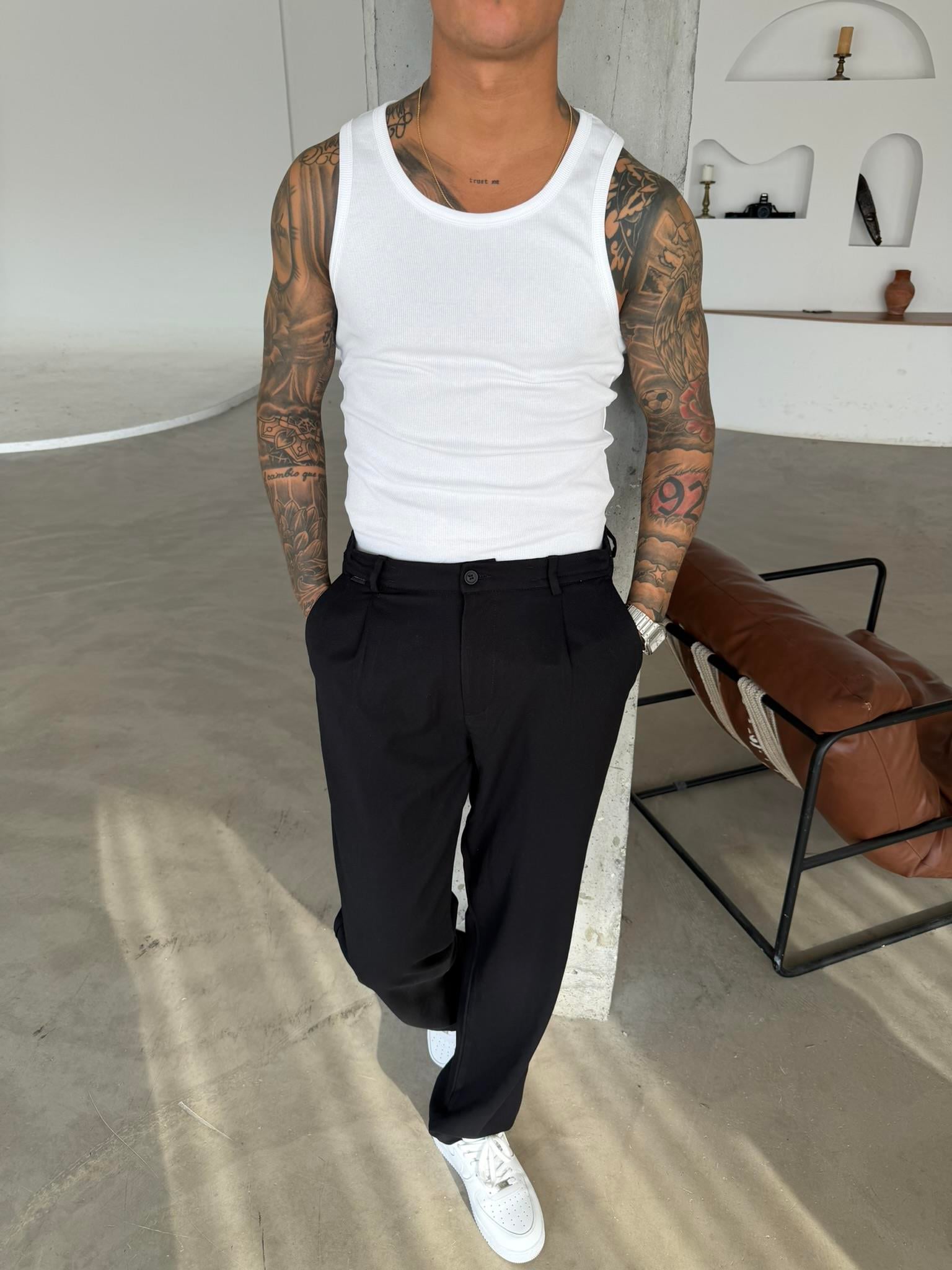 Basic Premium fitilli Atlet - Beyaz