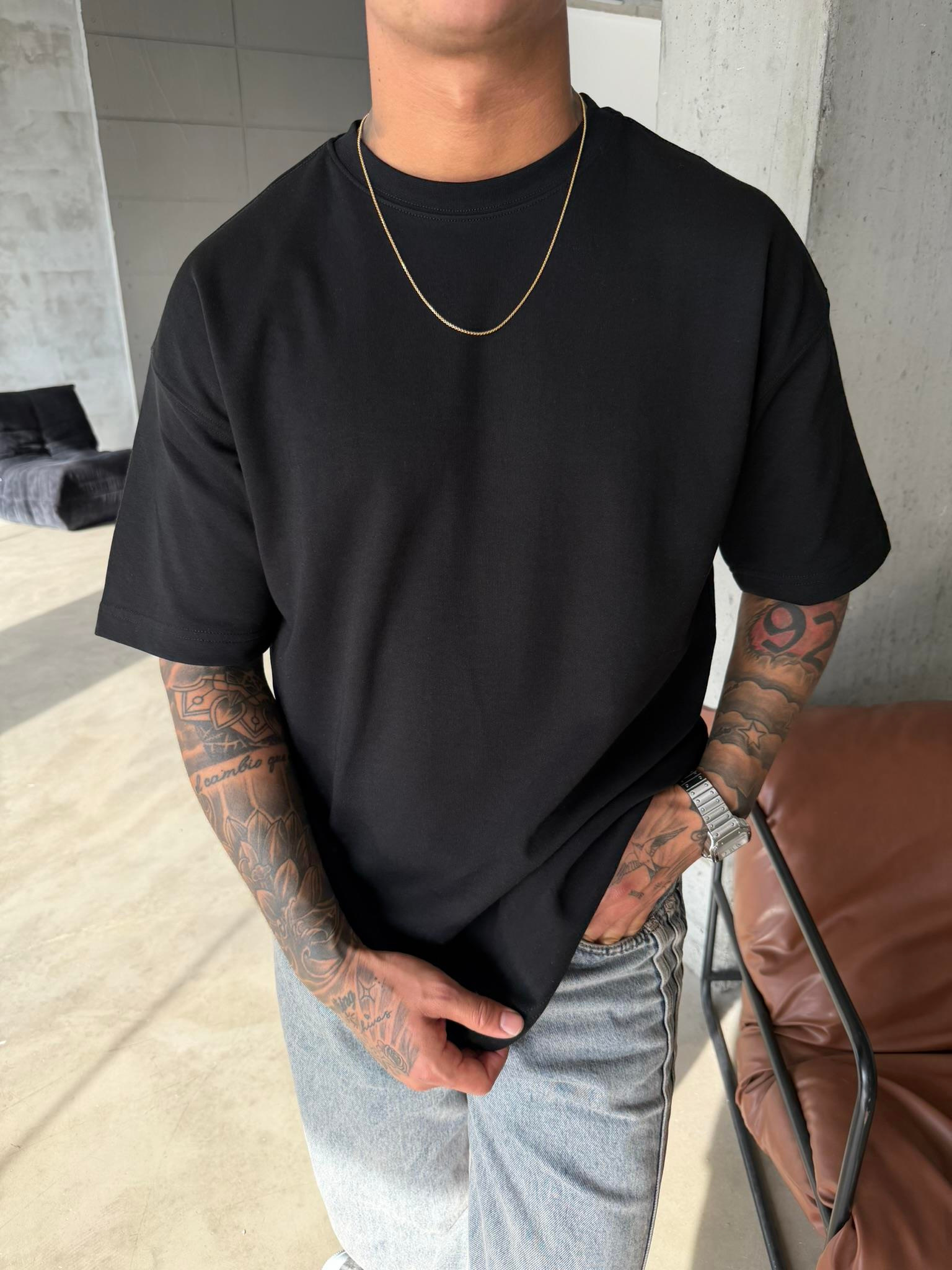 Basic Premium Oversize T-Shirt - Siyah