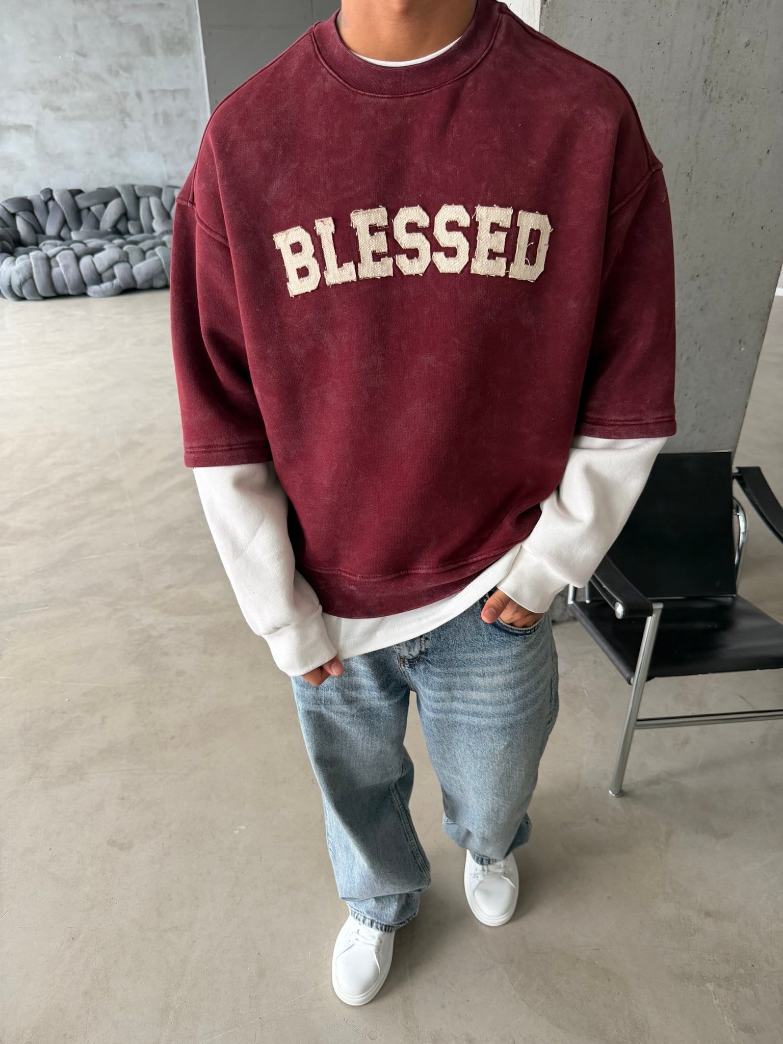 Blessed Acid Yıkama Premium Sweat
