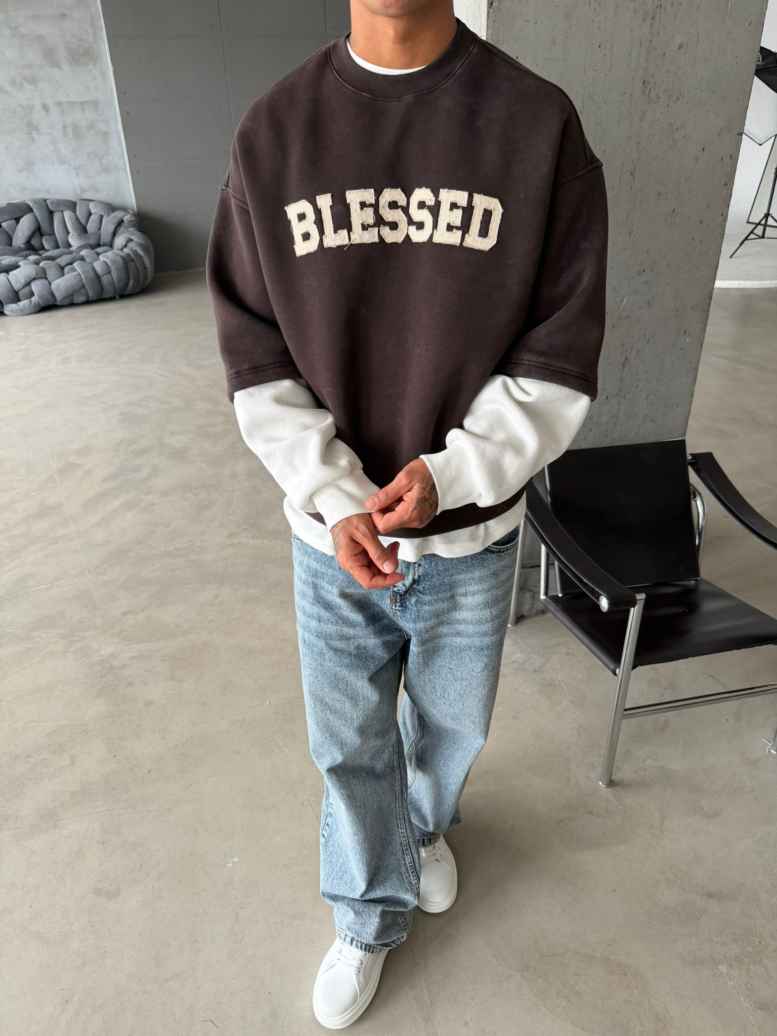 Blessed Acid Yıkama Premium Sweat