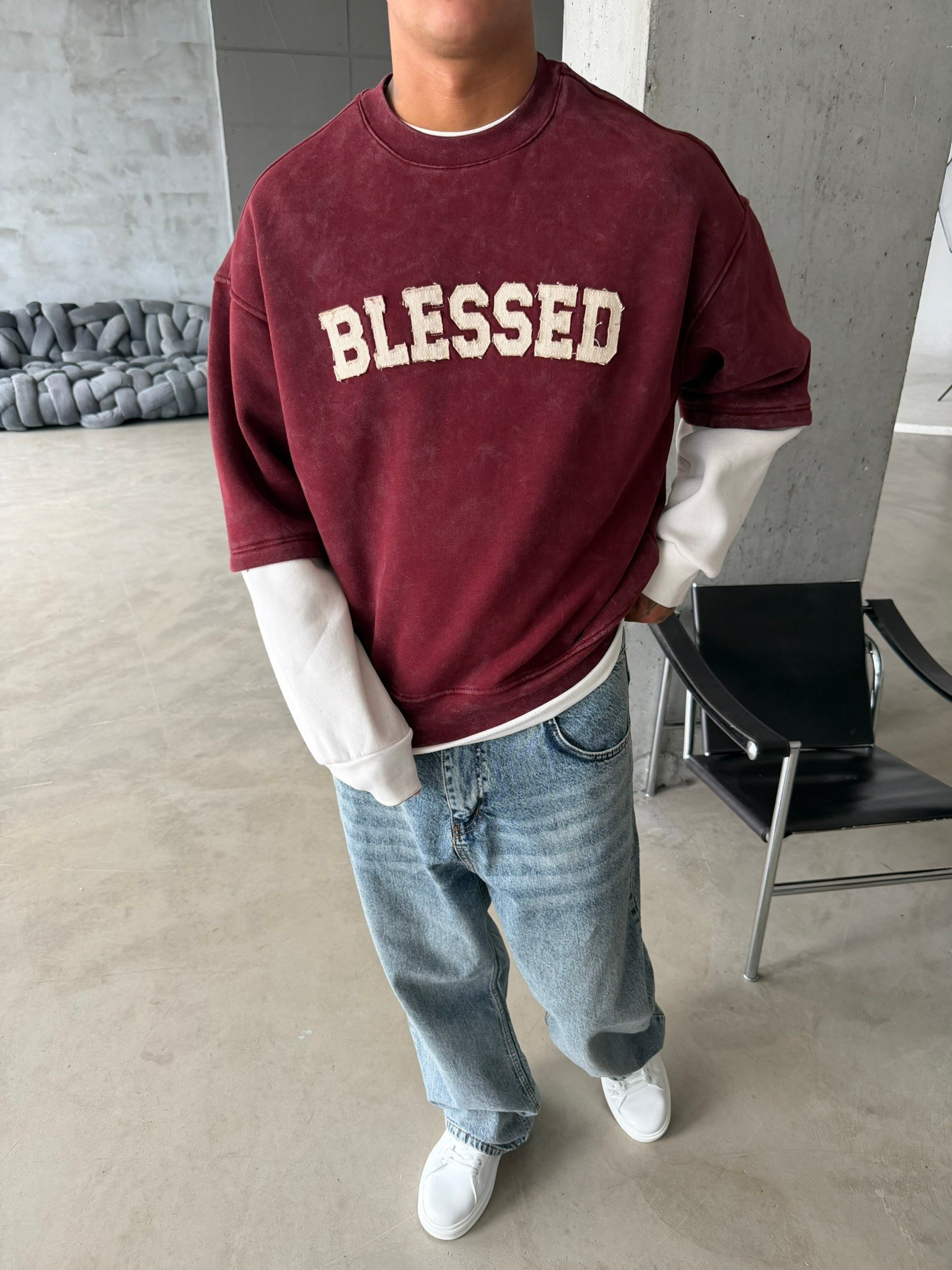 Blessed Acid Yıkama Premium Sweat