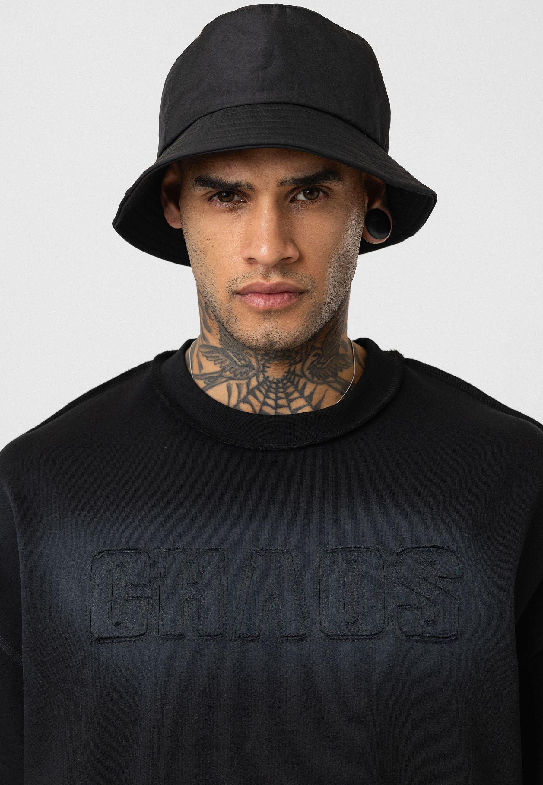 Chaos Star Oversize T-Shirt - Siyah