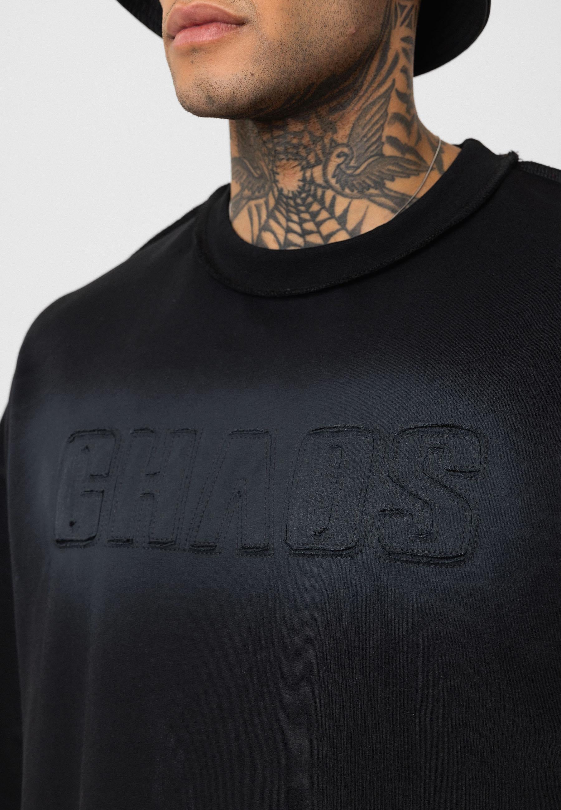 Chaos Star Oversize T-Shirt - Siyah