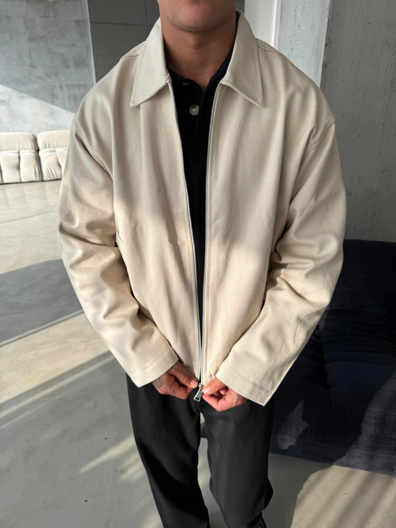 Classic Collar Ceket - Bej