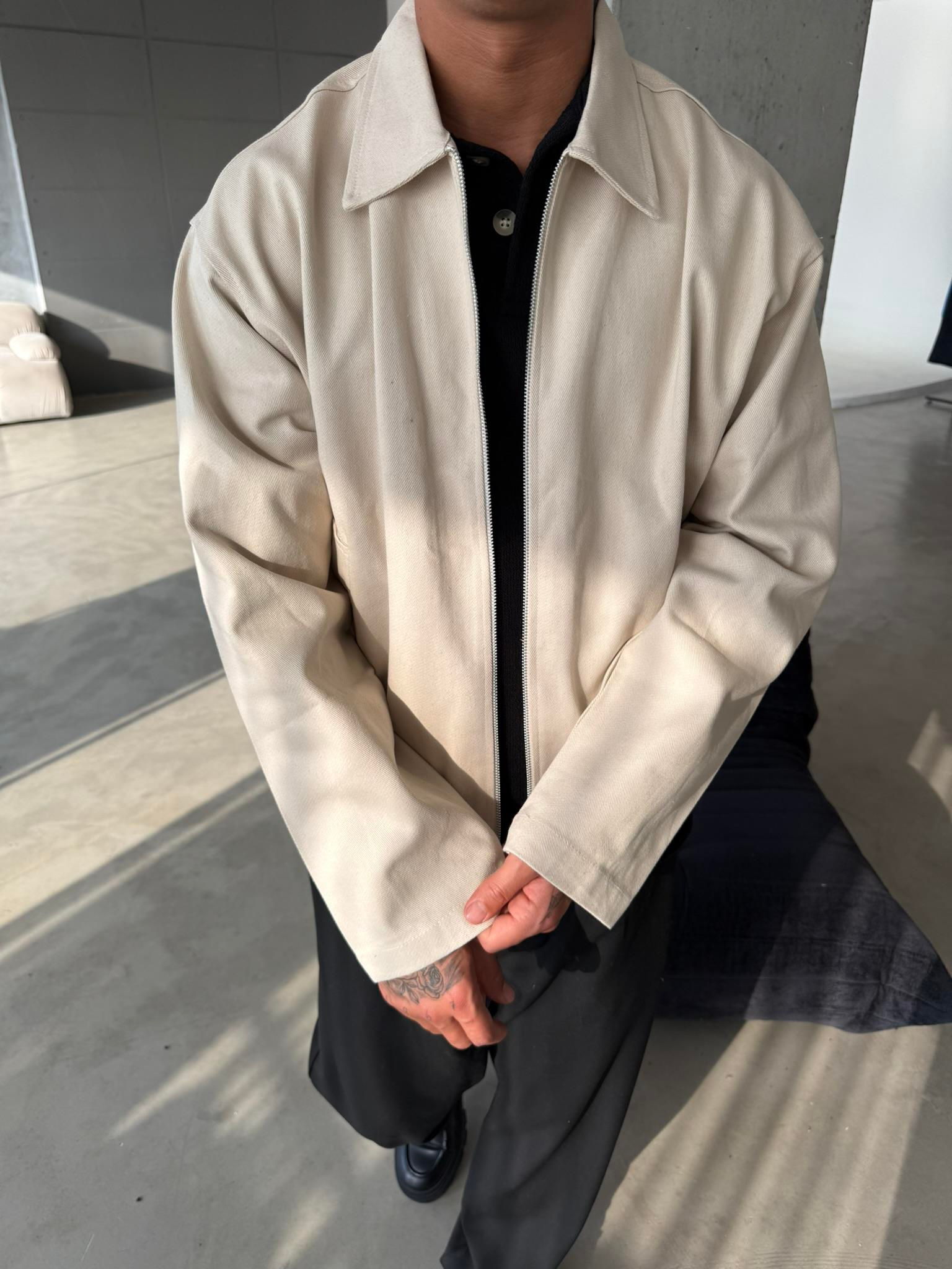 Classic Collar Ceket - Bej