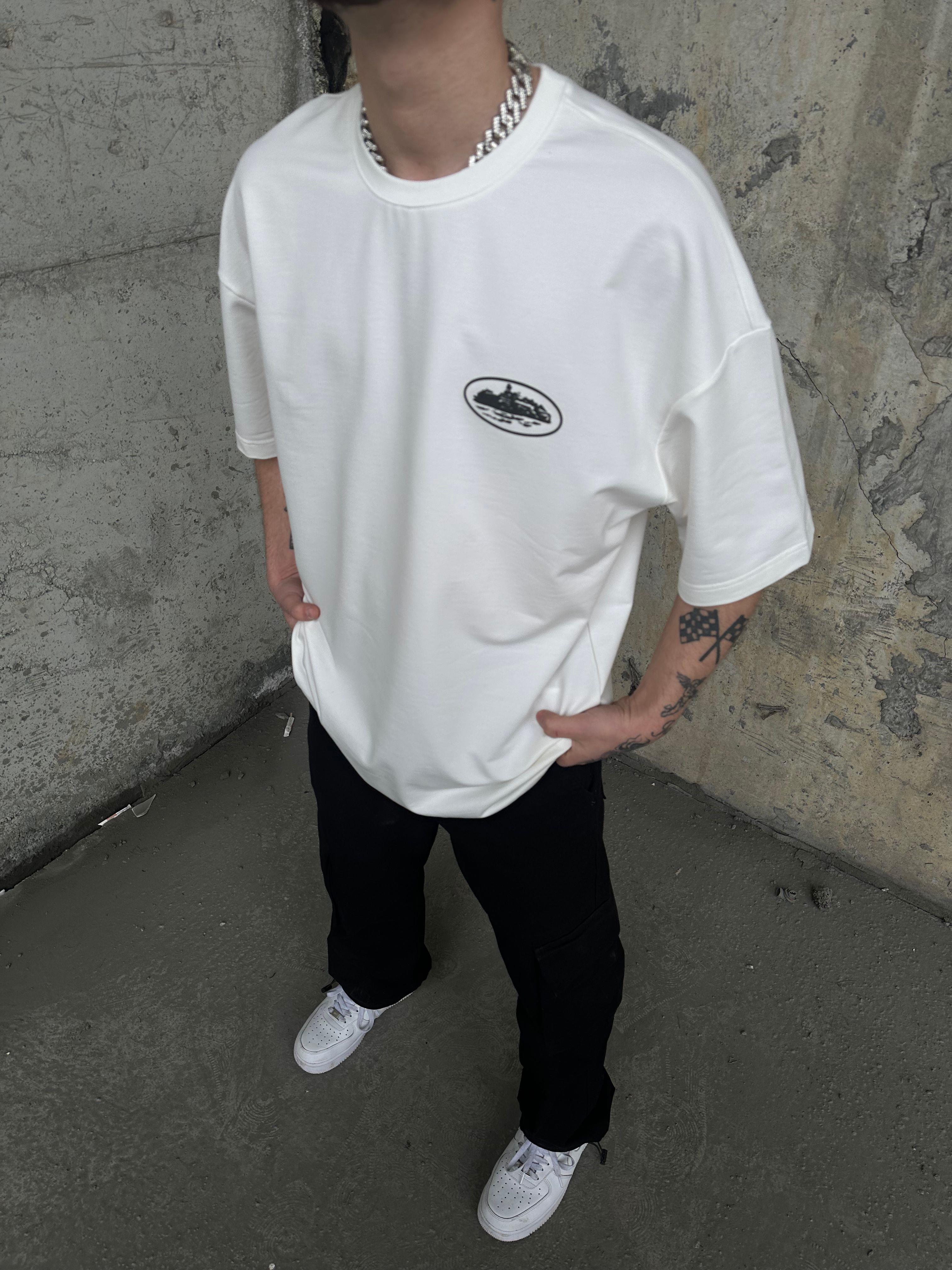 Cortez Oversize T-Shirt  Beyaz