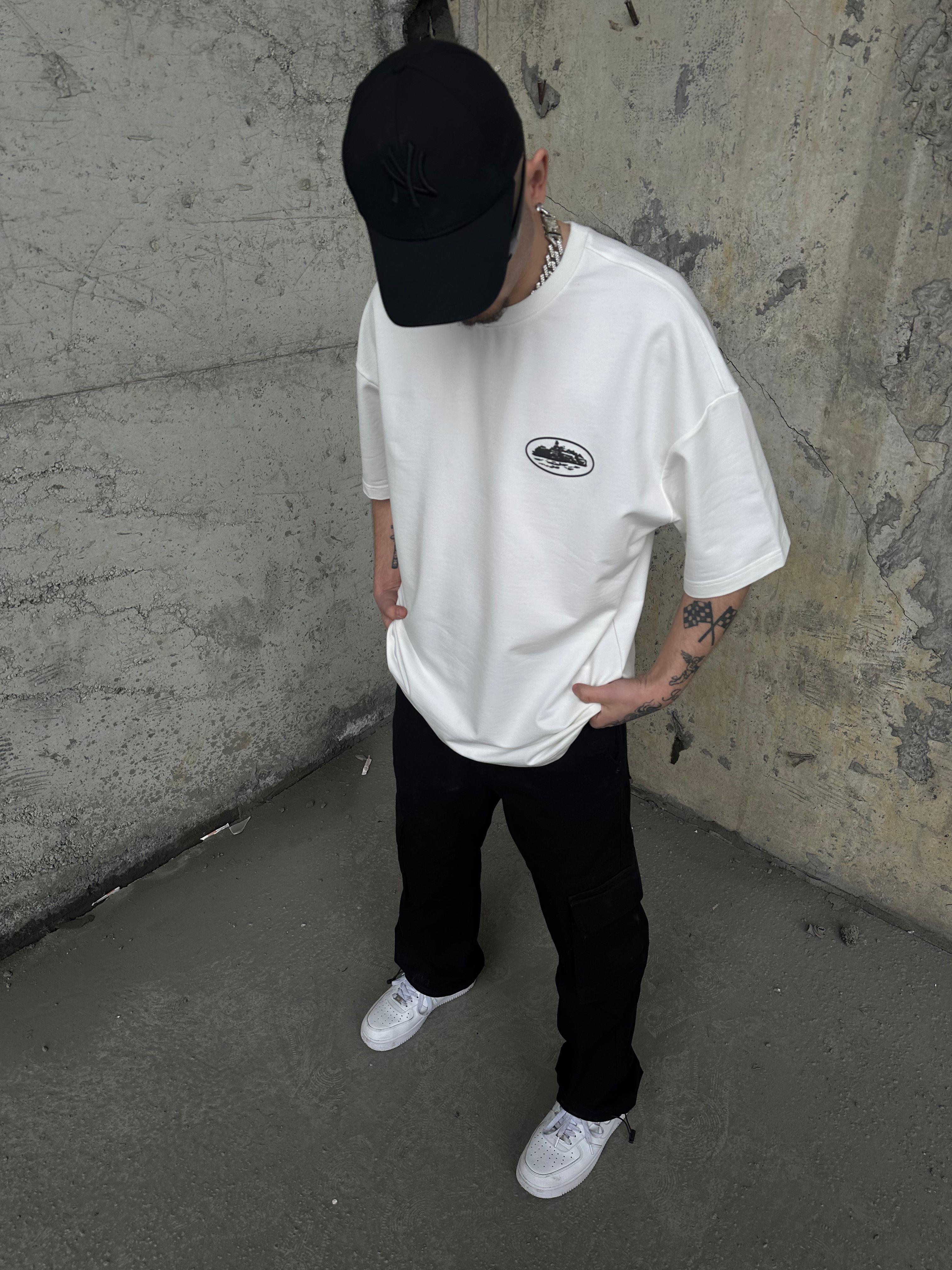 Cortez Oversize T-Shirt  Beyaz