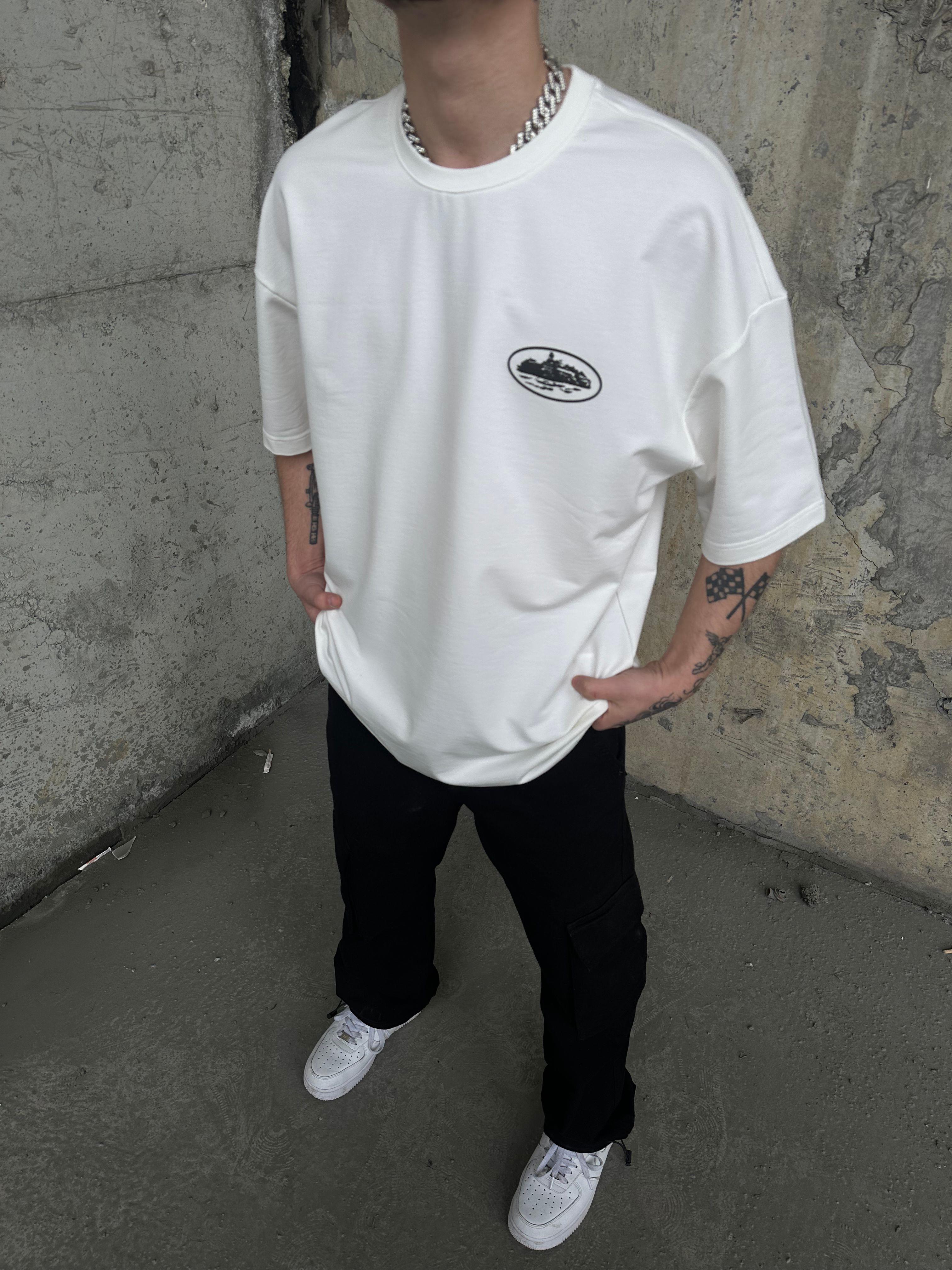 Cortez Oversize T-Shirt  Beyaz