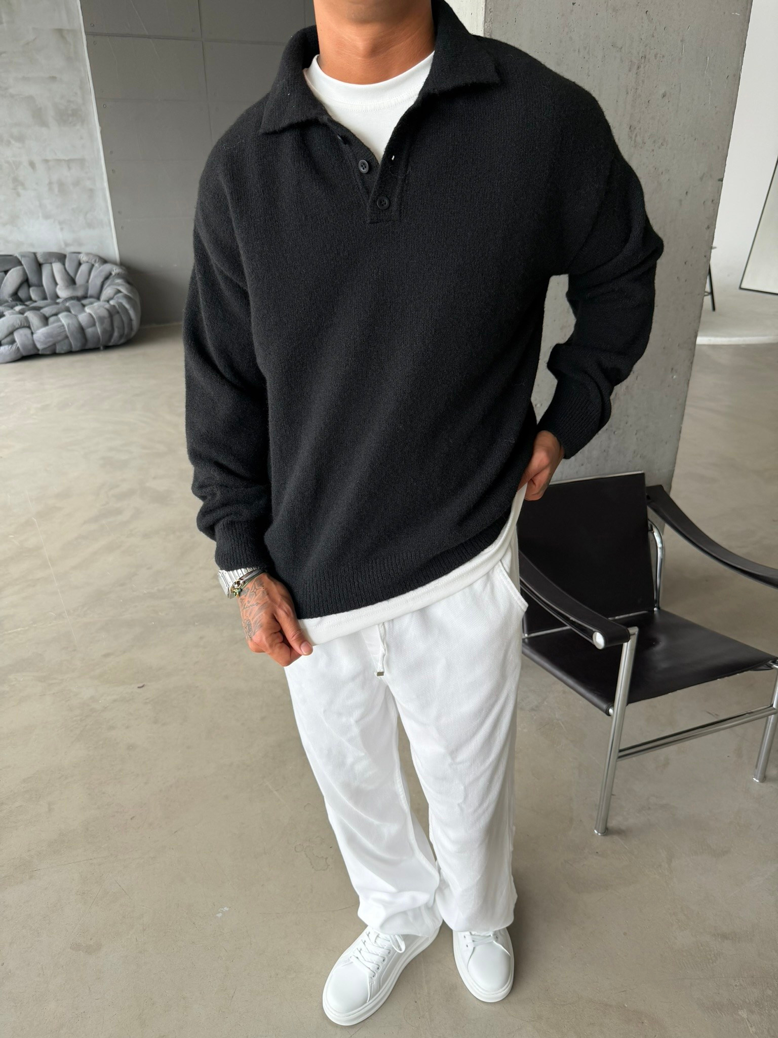Cozy Soft Basic Premium Polo Yaka Triko