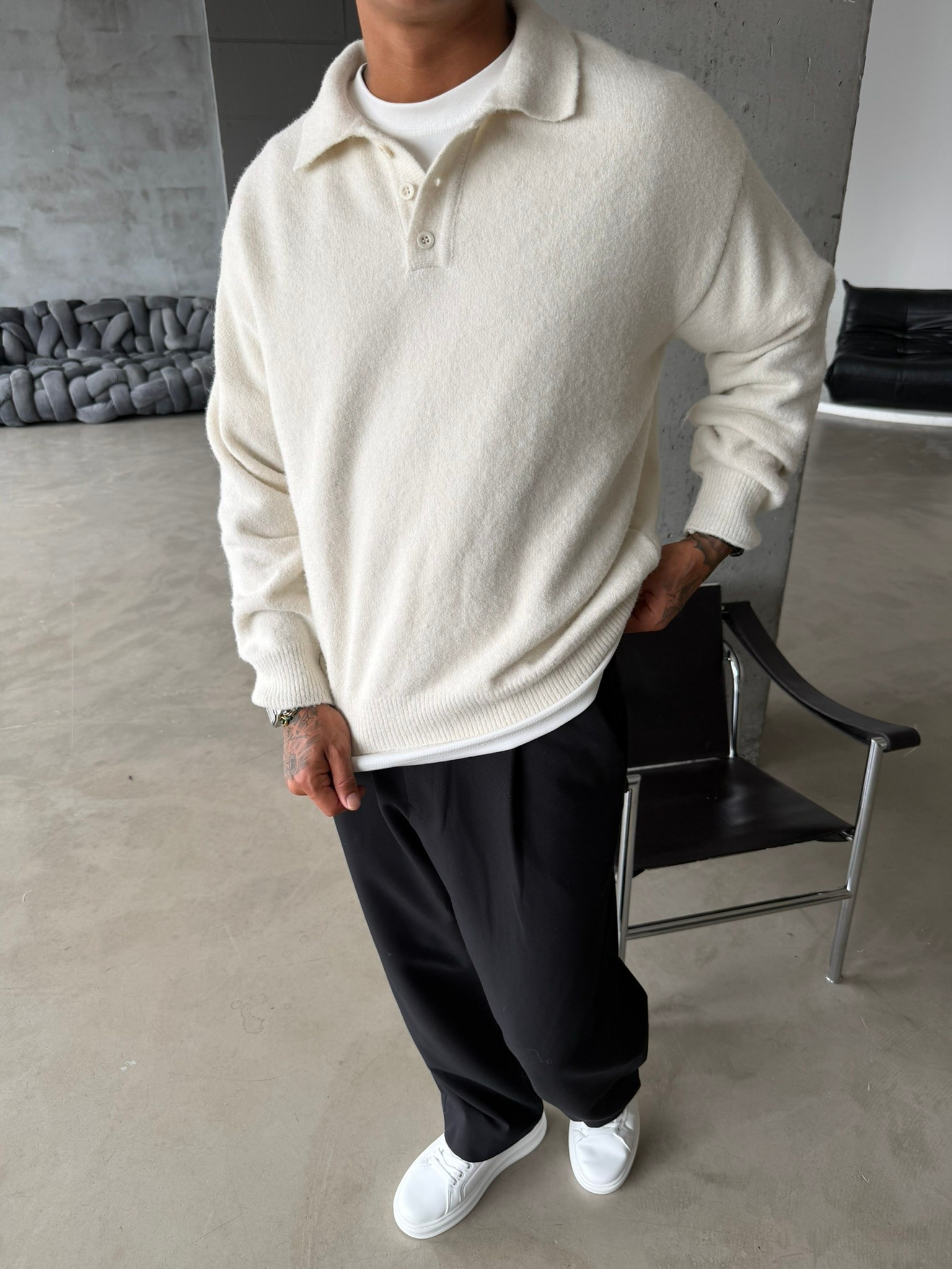 Cozy Soft Basic Premium Polo Yaka Triko