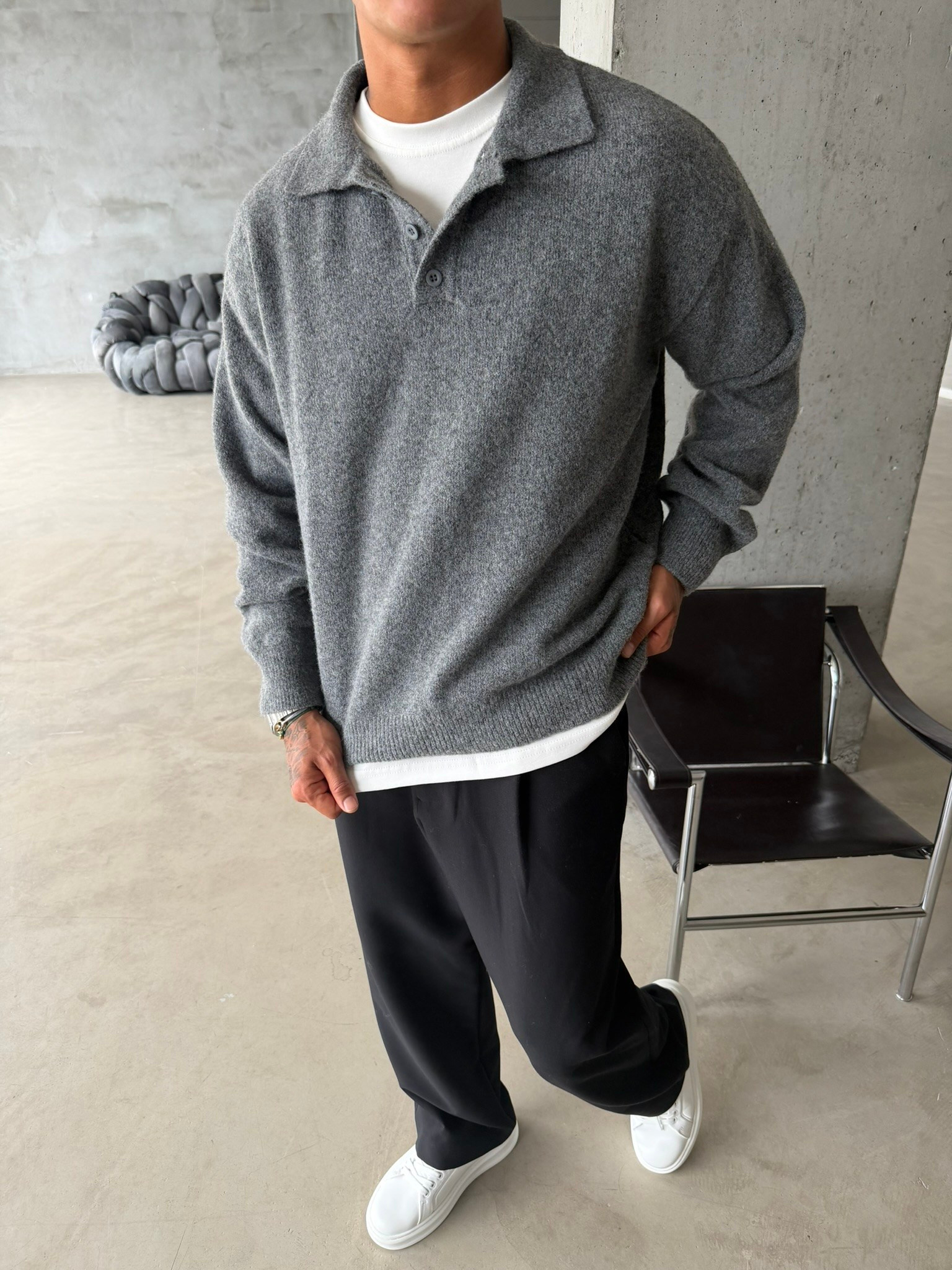 Cozy Soft Basic Premium Polo Yaka Triko