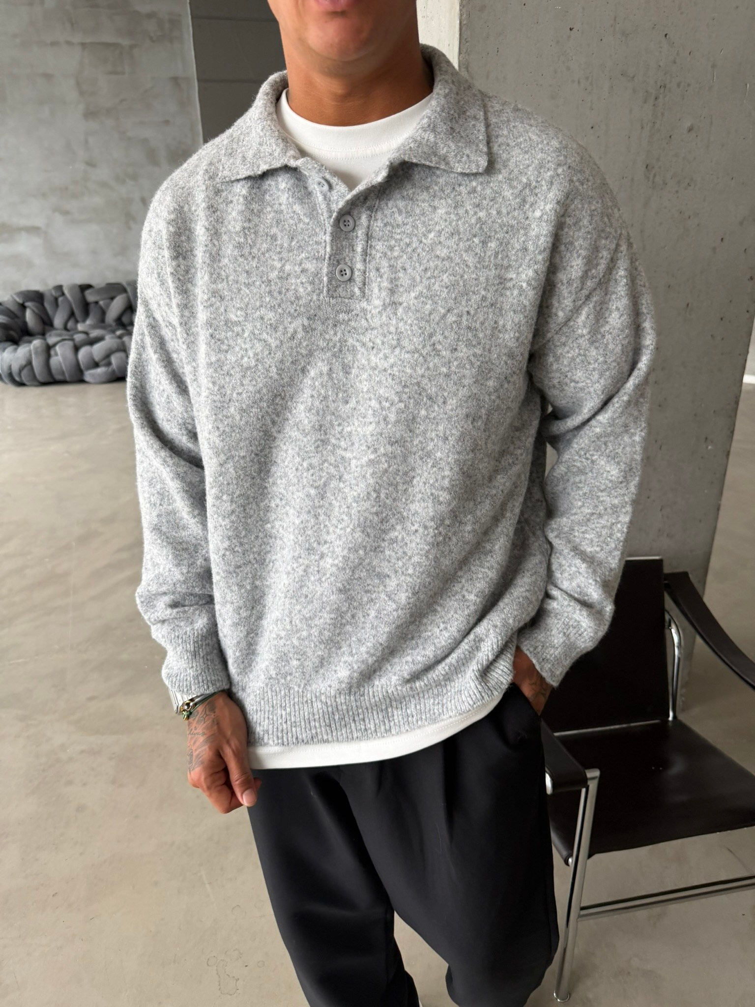 Cozy Soft Basic Premium Polo Yaka Triko