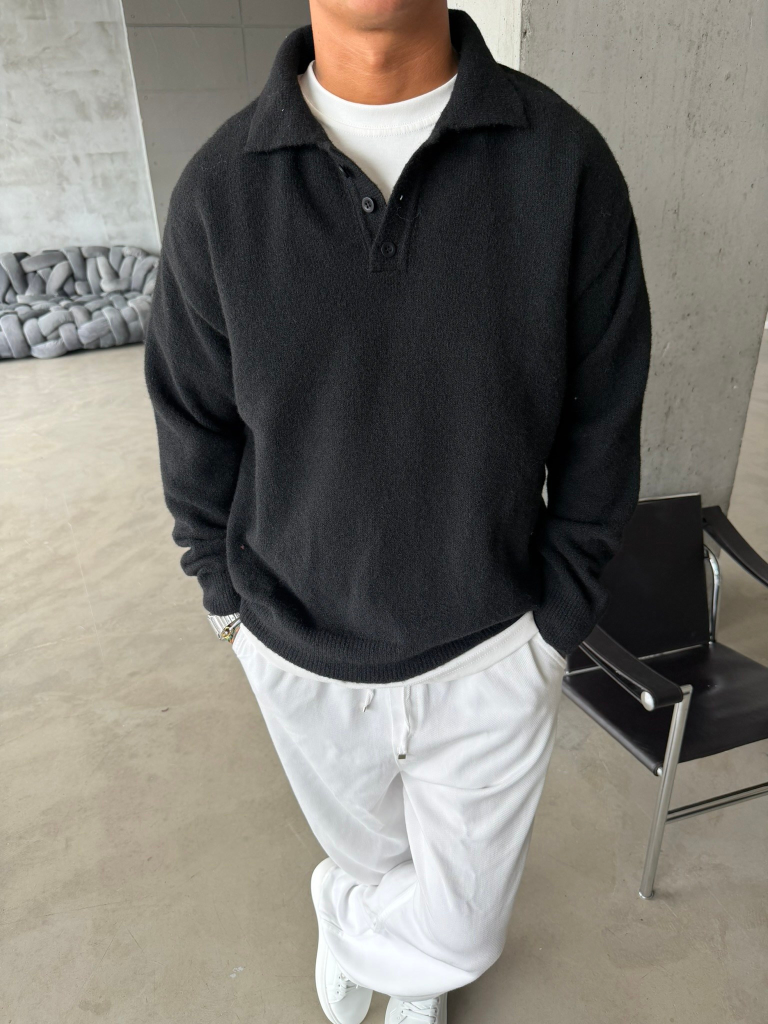 Cozy Soft Basic Premium Polo Yaka Triko