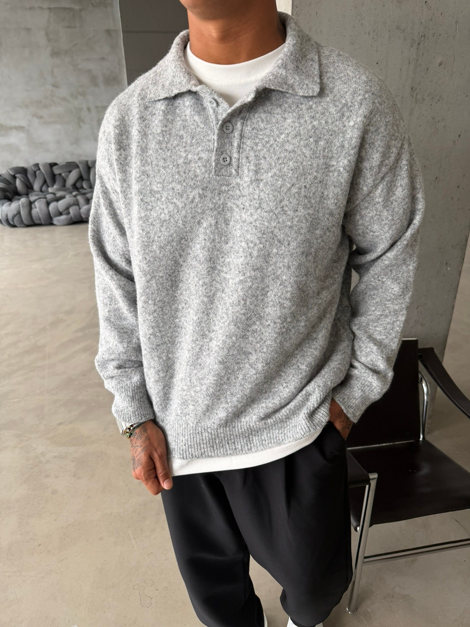 Cozy Soft Basic Premium Polo Yaka Triko