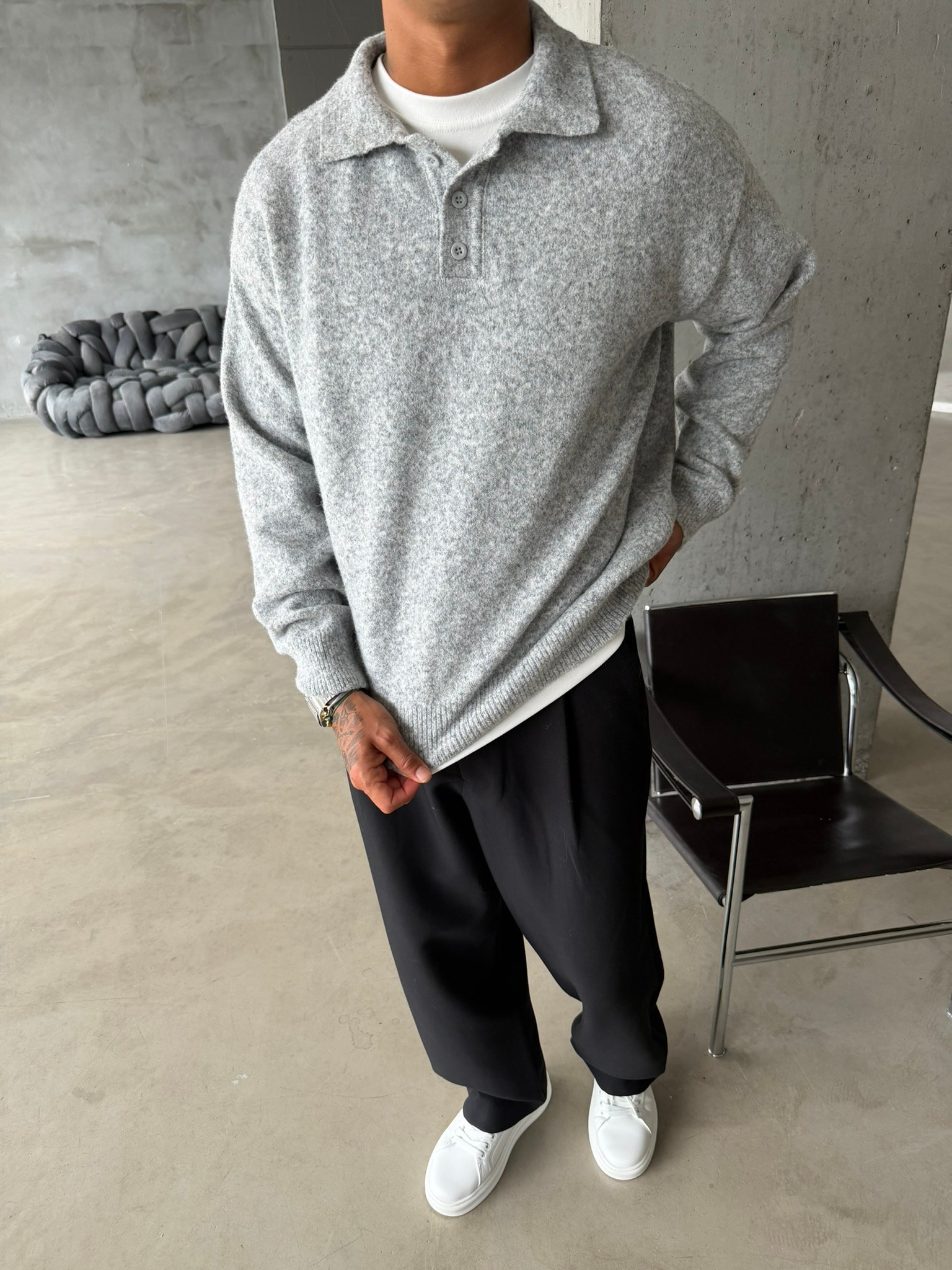 Cozy Soft Basic Premium Polo Yaka Triko