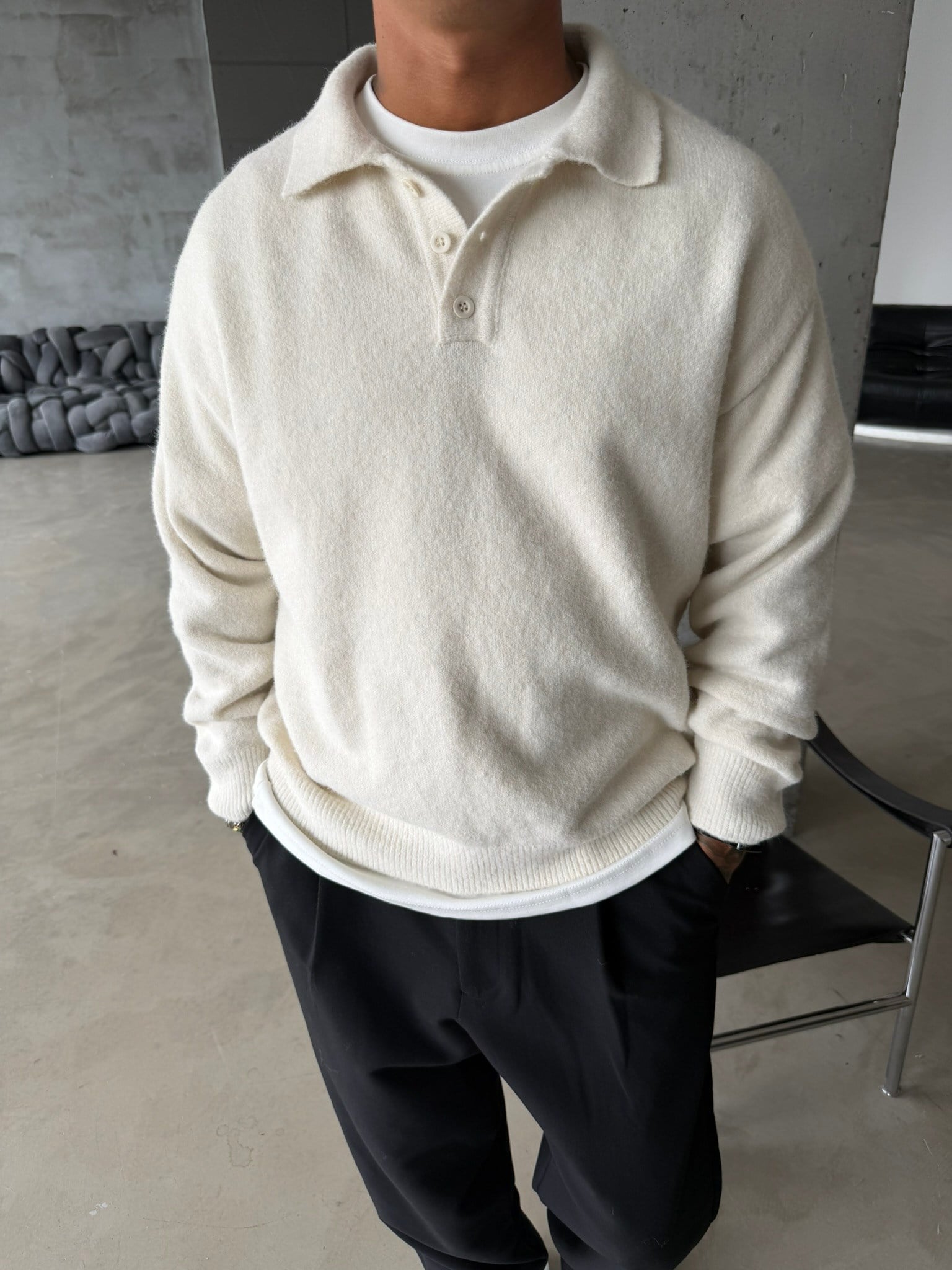 Cozy Soft Basic Premium Polo Yaka Triko