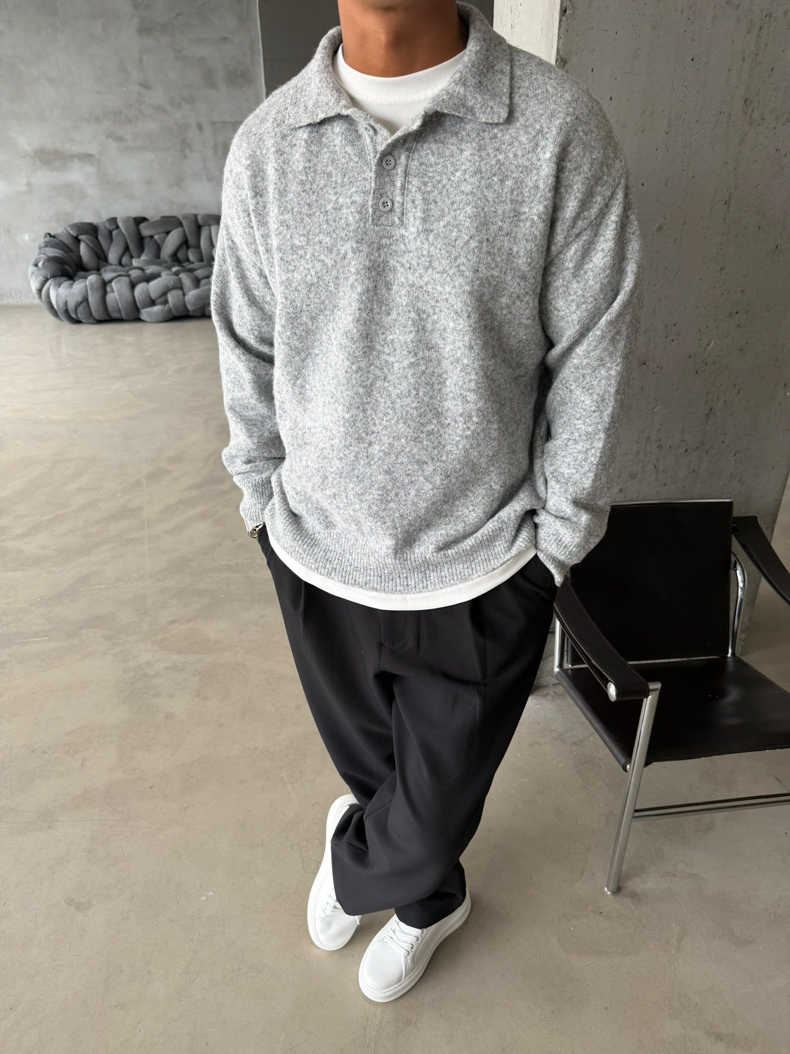 Cozy Soft Basic Premium Polo Yaka Triko