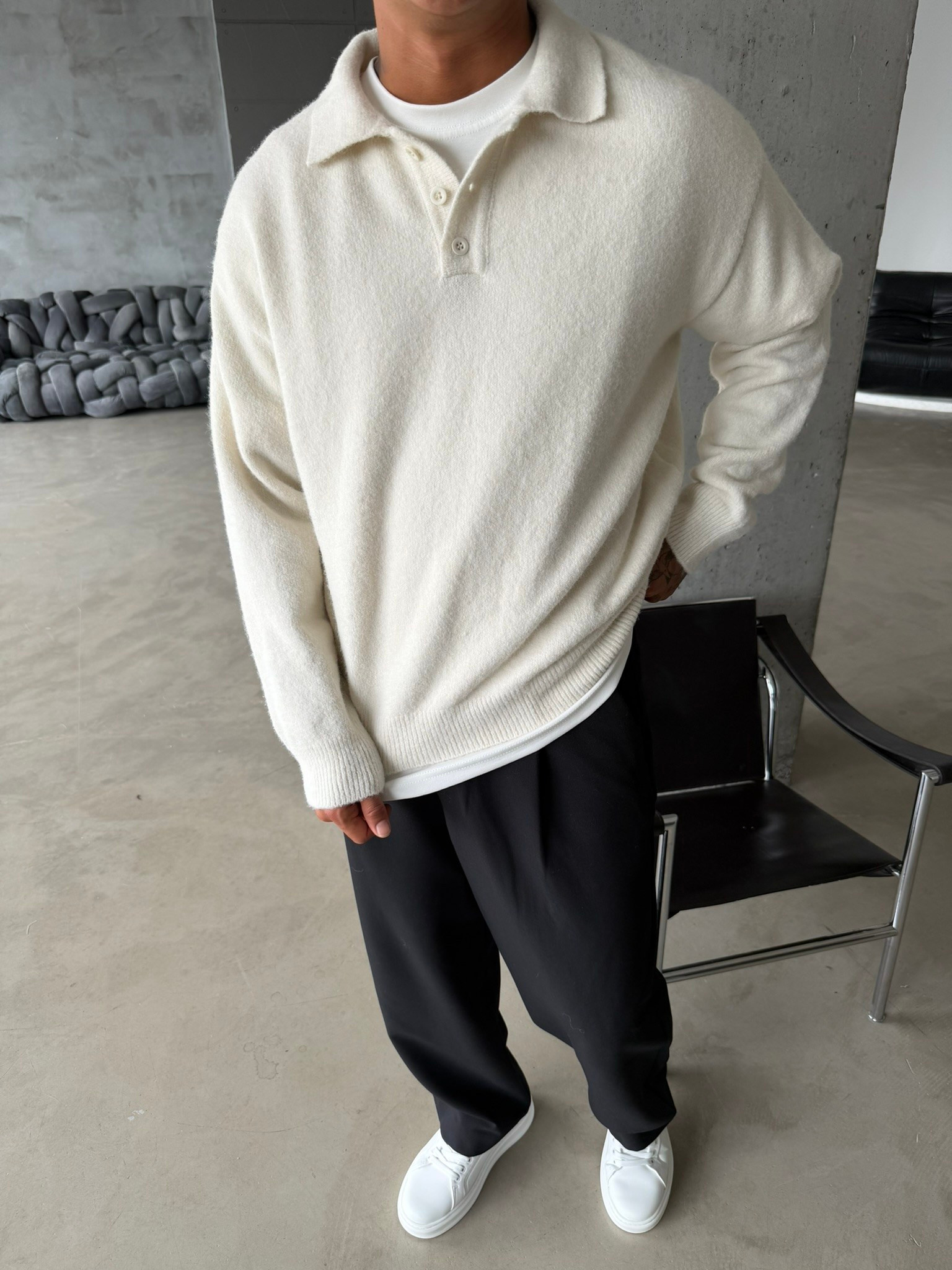 Cozy Soft Basic Premium Polo Yaka Triko