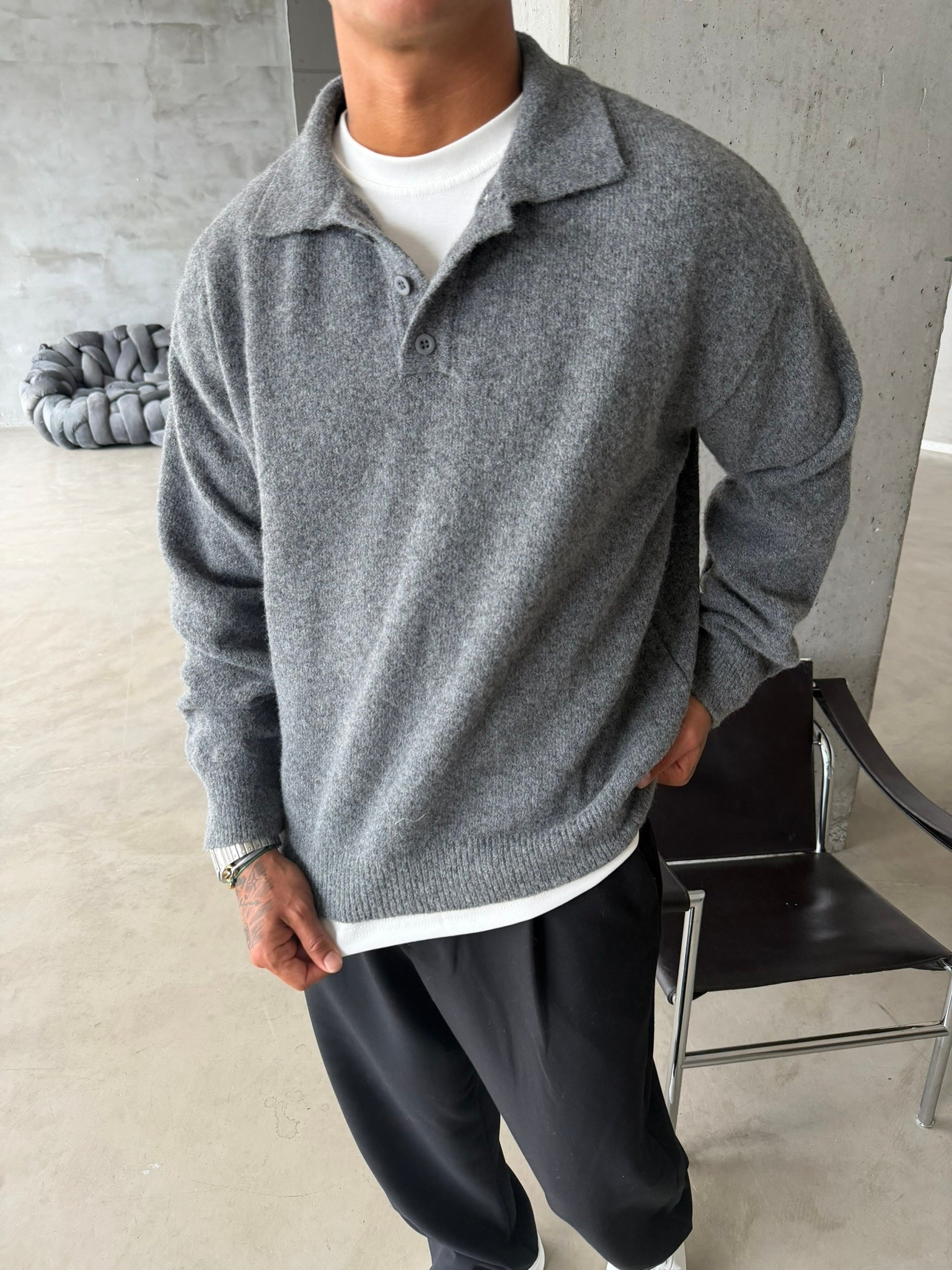 Cozy Soft Basic Premium Polo Yaka Triko