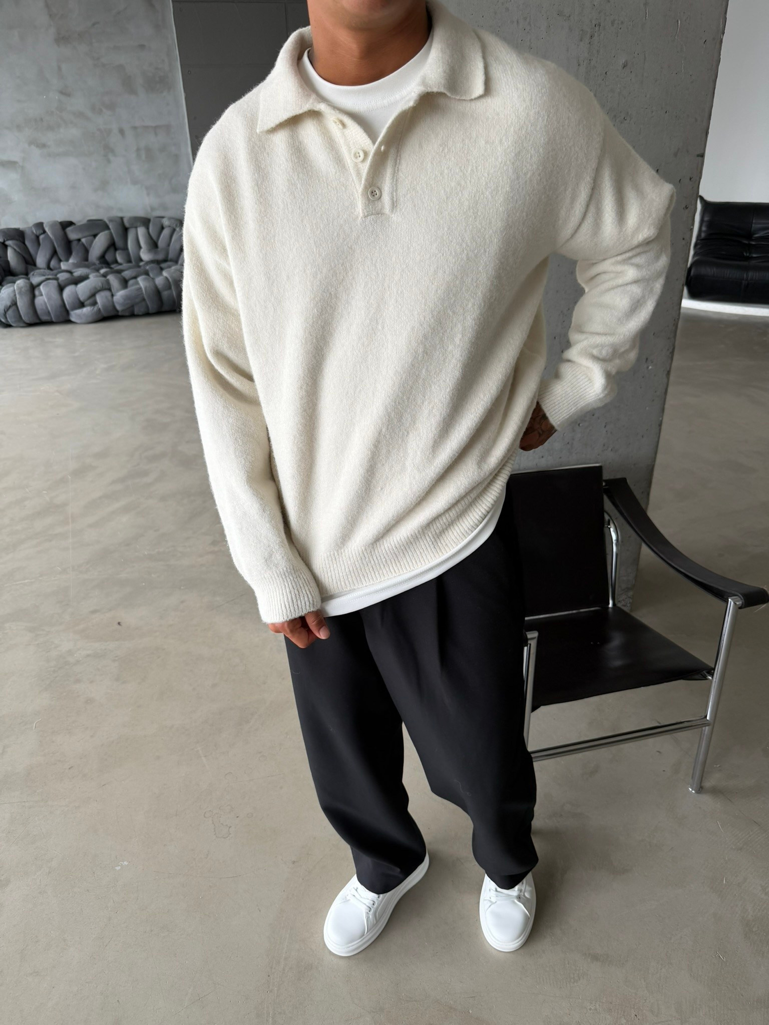 Cozy Soft Basic Premium Polo Yaka Triko