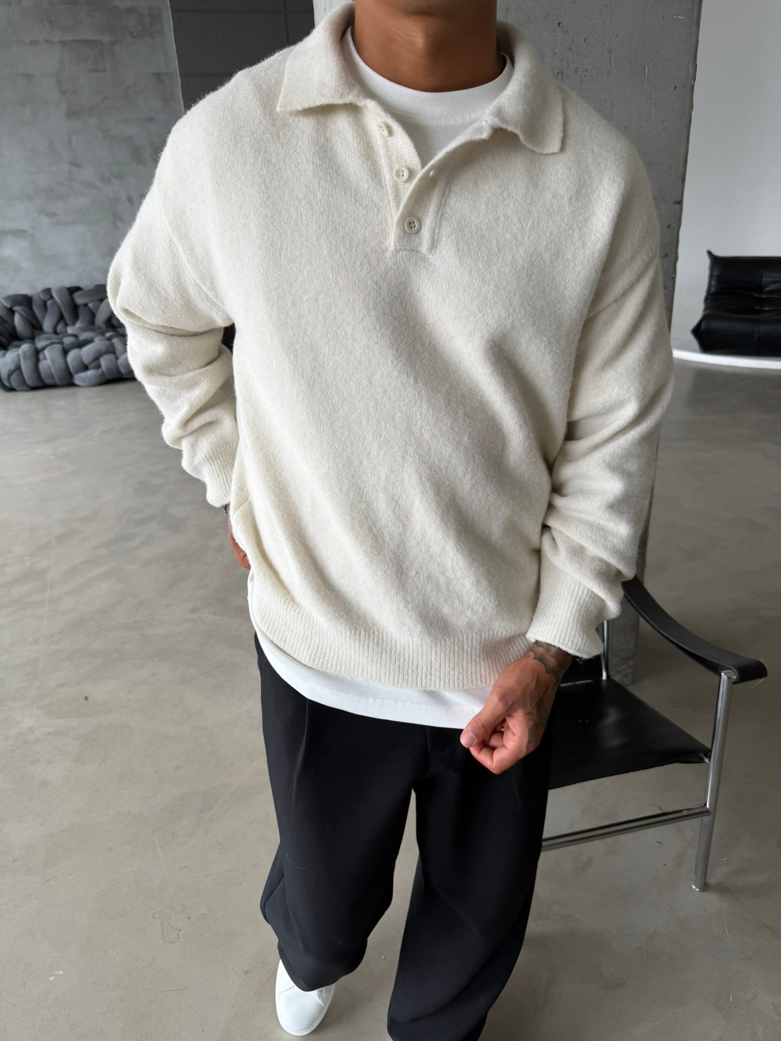Cozy Soft Basic Premium Polo Yaka Triko