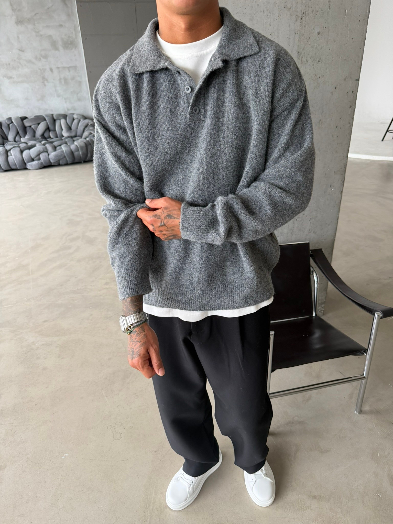 Cozy Soft Basic Premium Polo Yaka Triko
