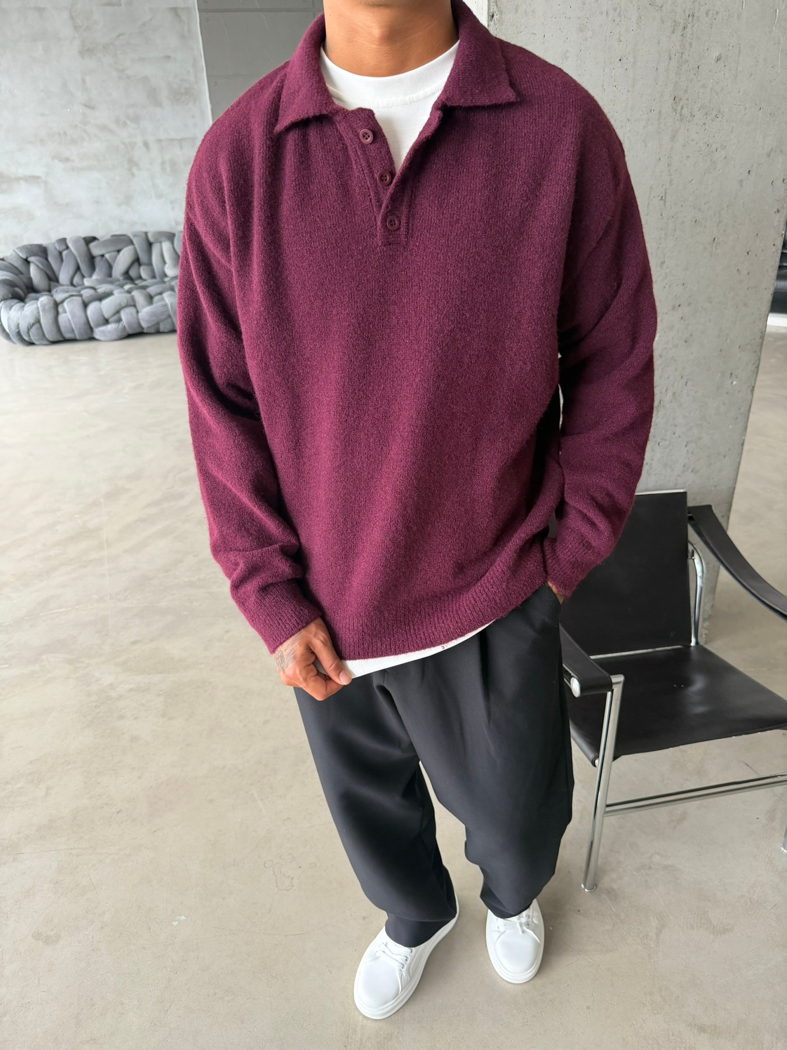Cozy Soft Basic Premium Polo Yaka Triko